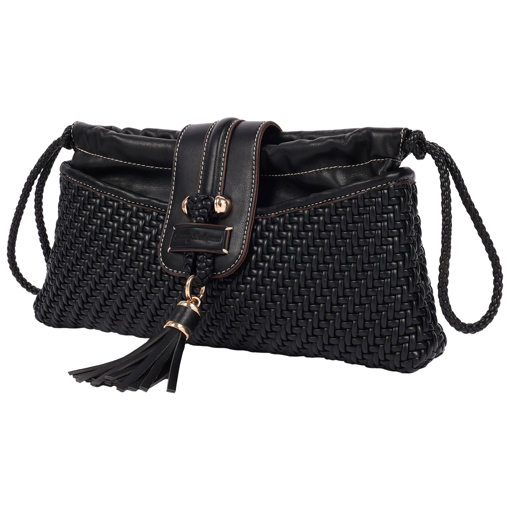 Tommy Bahama Tassel Tab Woven Clutch