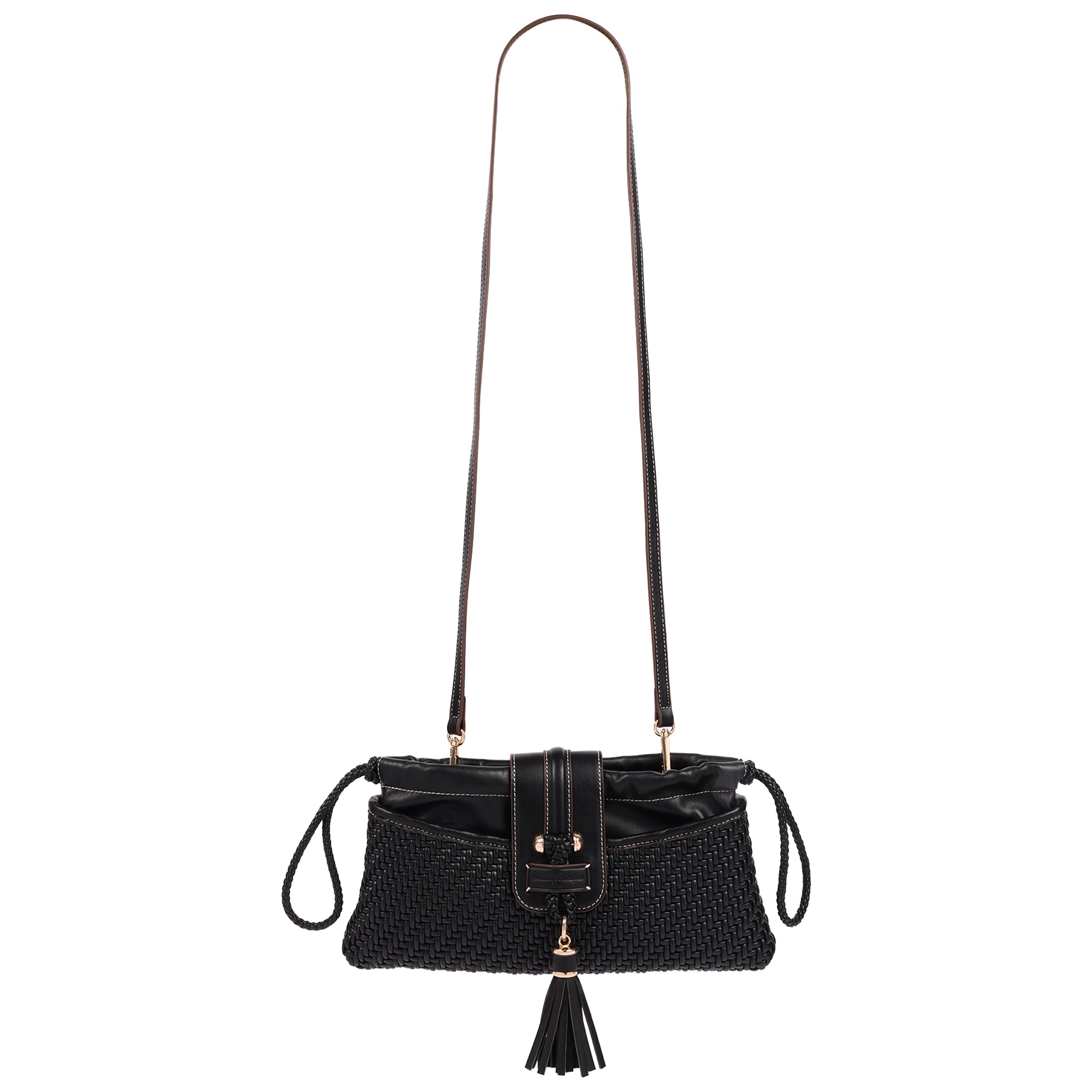 Tommy Bahama Tassel Tab Woven Clutch