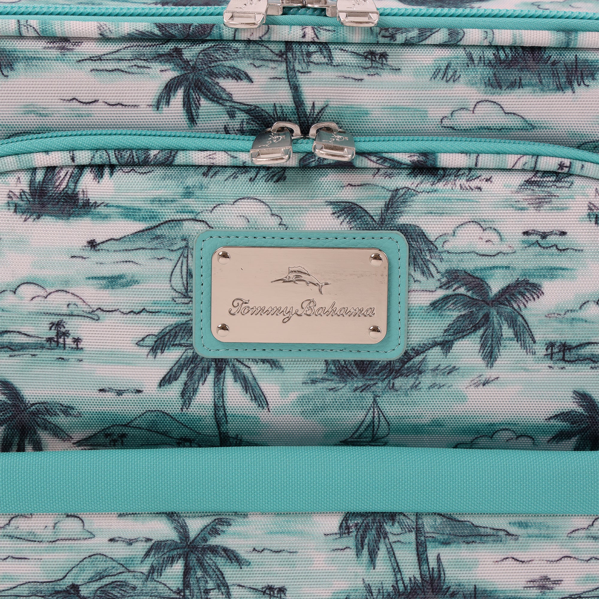 Tommy Bahama Palm Print 3-Piece Expandable Softside Spinner Luggage Set