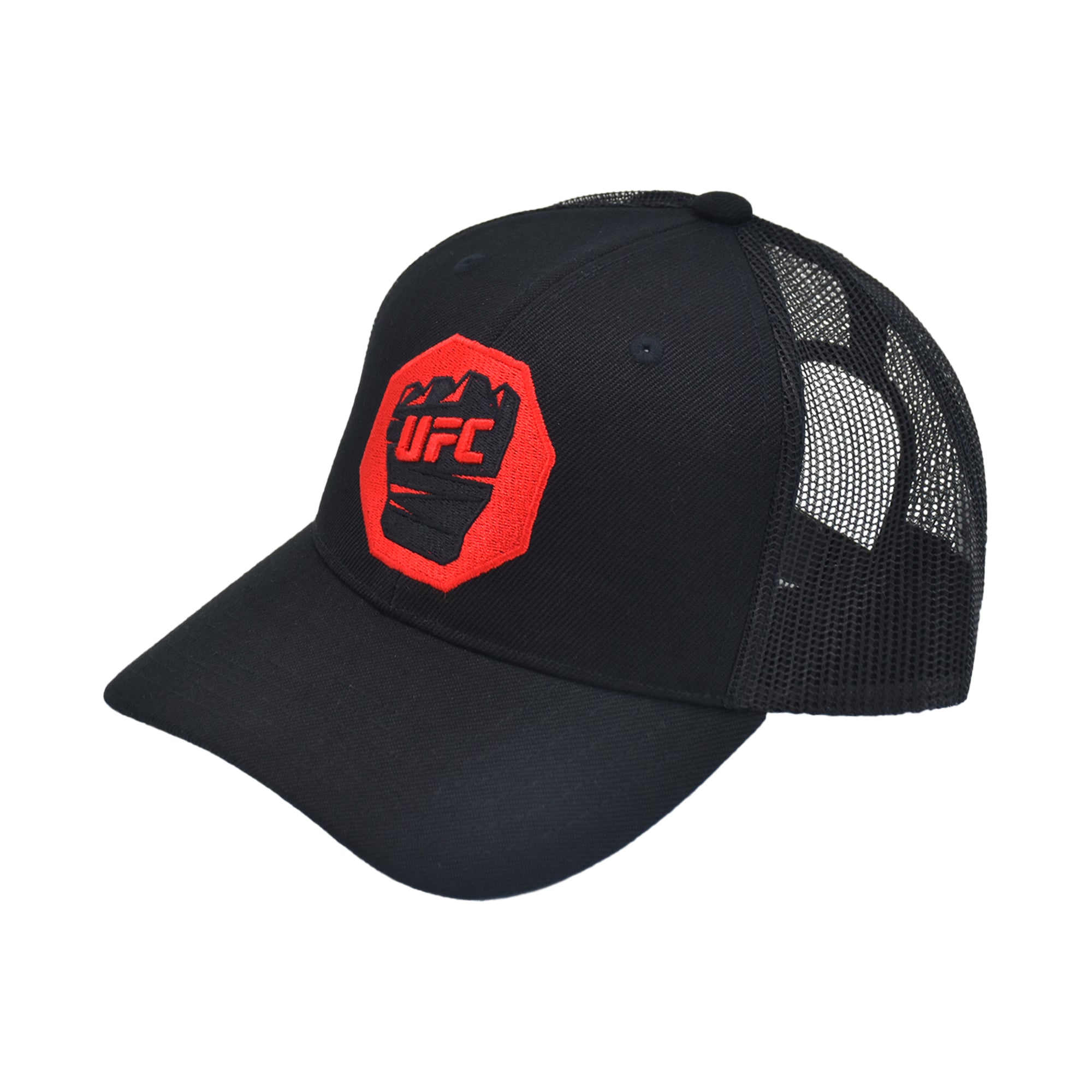 Concept One UFC Trucker Hat, Mesh Adult Adjustable Snapback Baseball Cap with Curved Brim