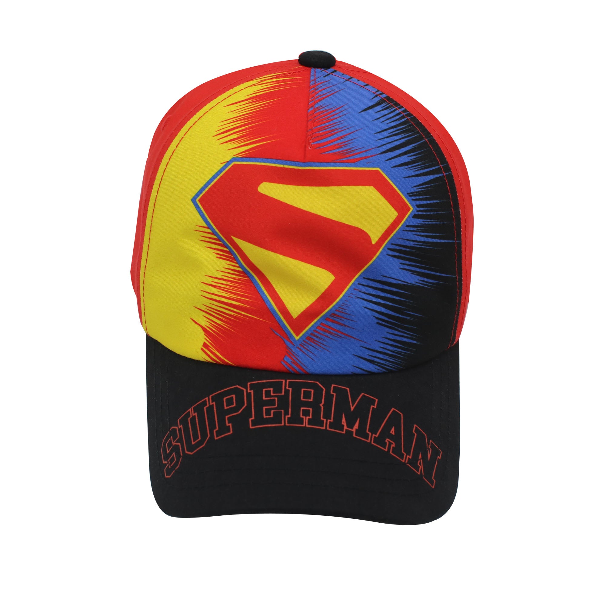 DC Comics Superman Kids Baseball Cap – Split Color Adjustable Hat