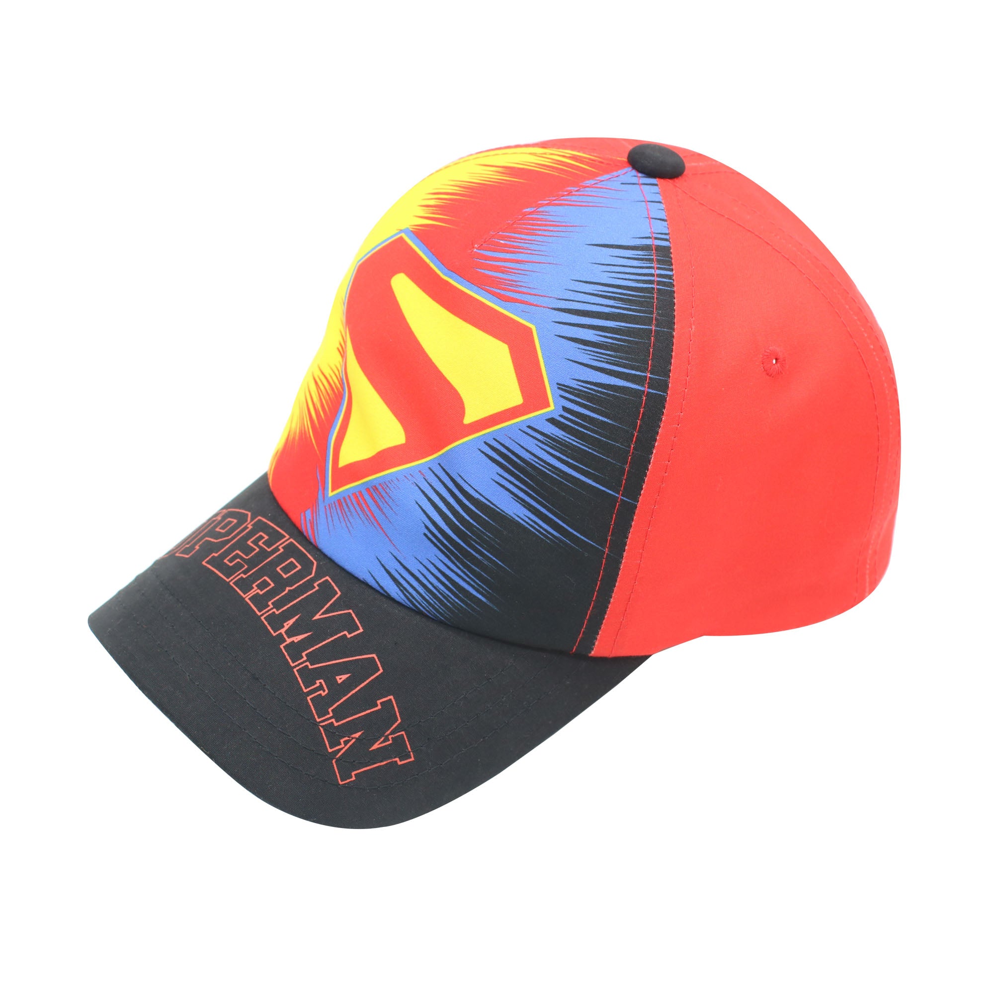 DC Comics Superman Kids Baseball Cap – Split Color Adjustable Hat