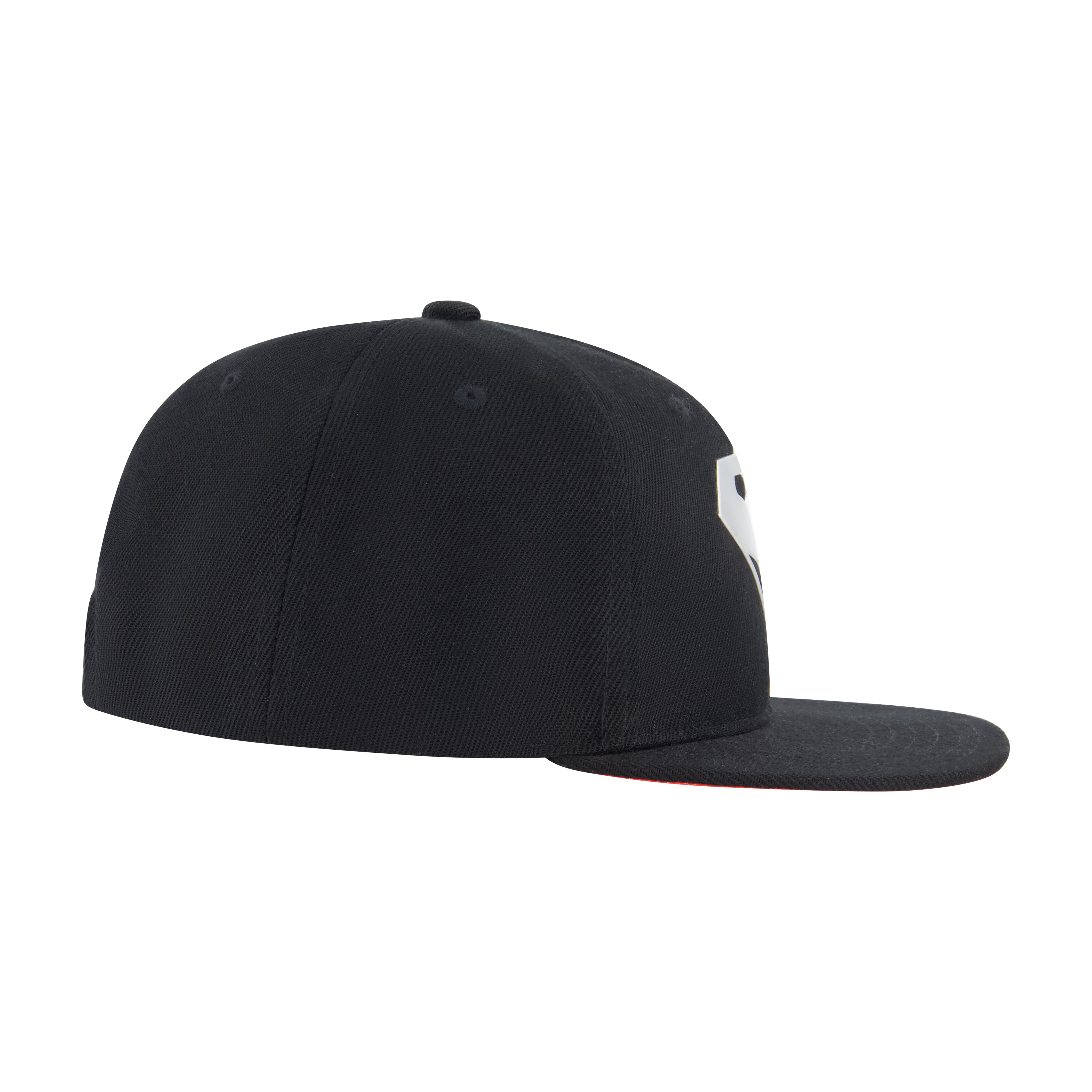DC Comics Superman Black Snapback Hat – Metallic S-Shield Flat Brim Cap