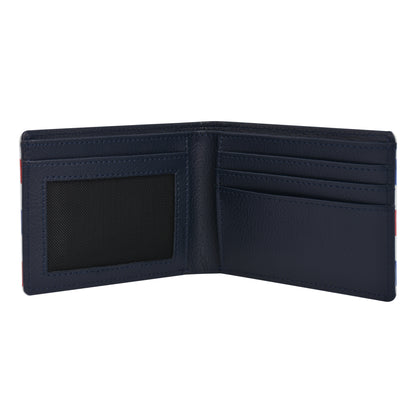 USPS U.S Mail Eagle Stamp Logo Bifold Wallet, Slim Wallet in Decorative Tin Case Multi, Unisex