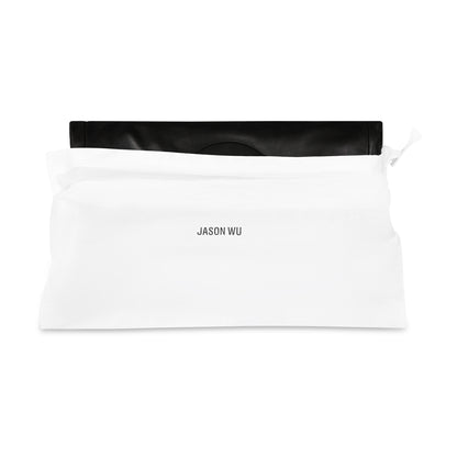 Jason Wu Elegant Fold-Over Clutch – Black
