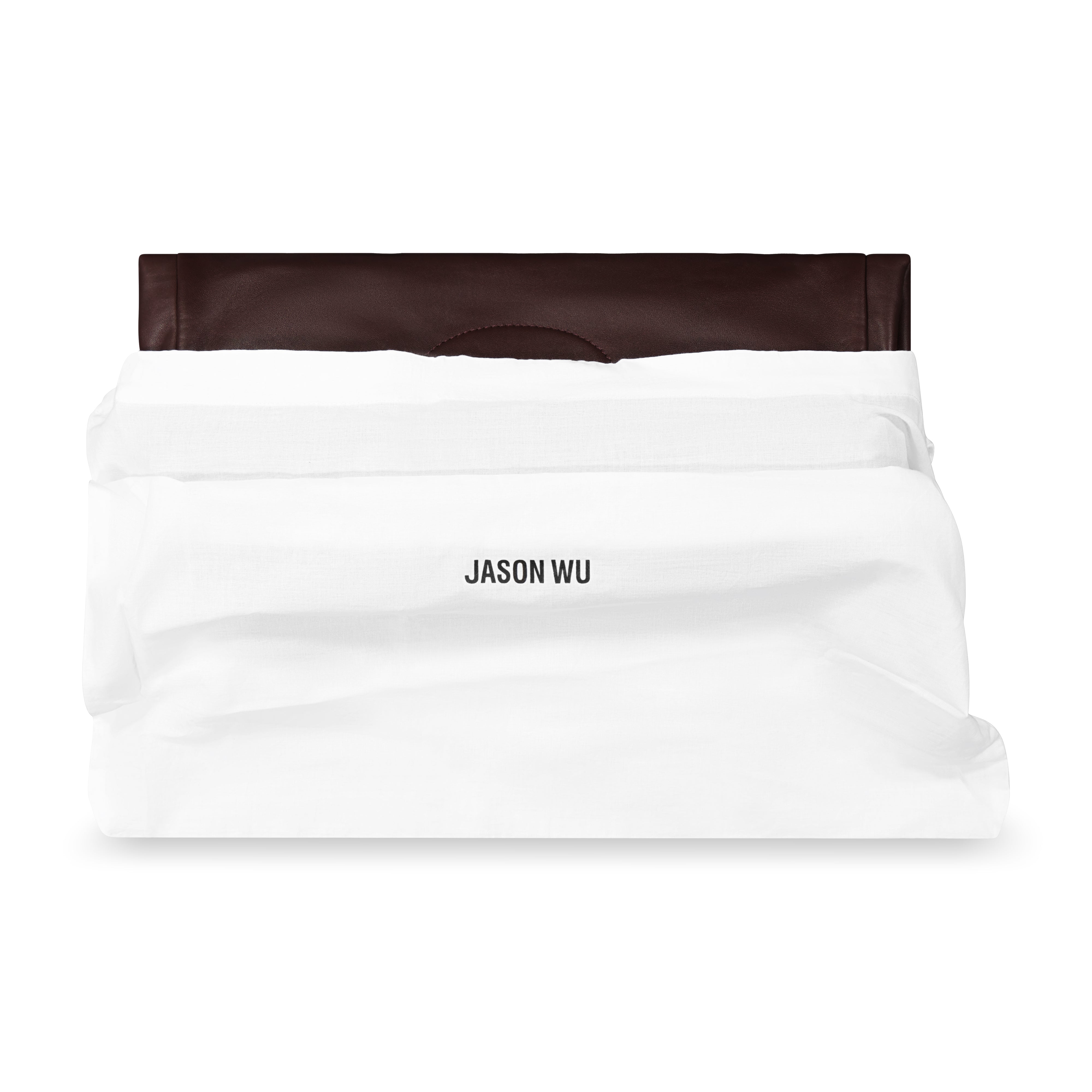 Jason Wu Elegant Fold-Over Clutch – Grape