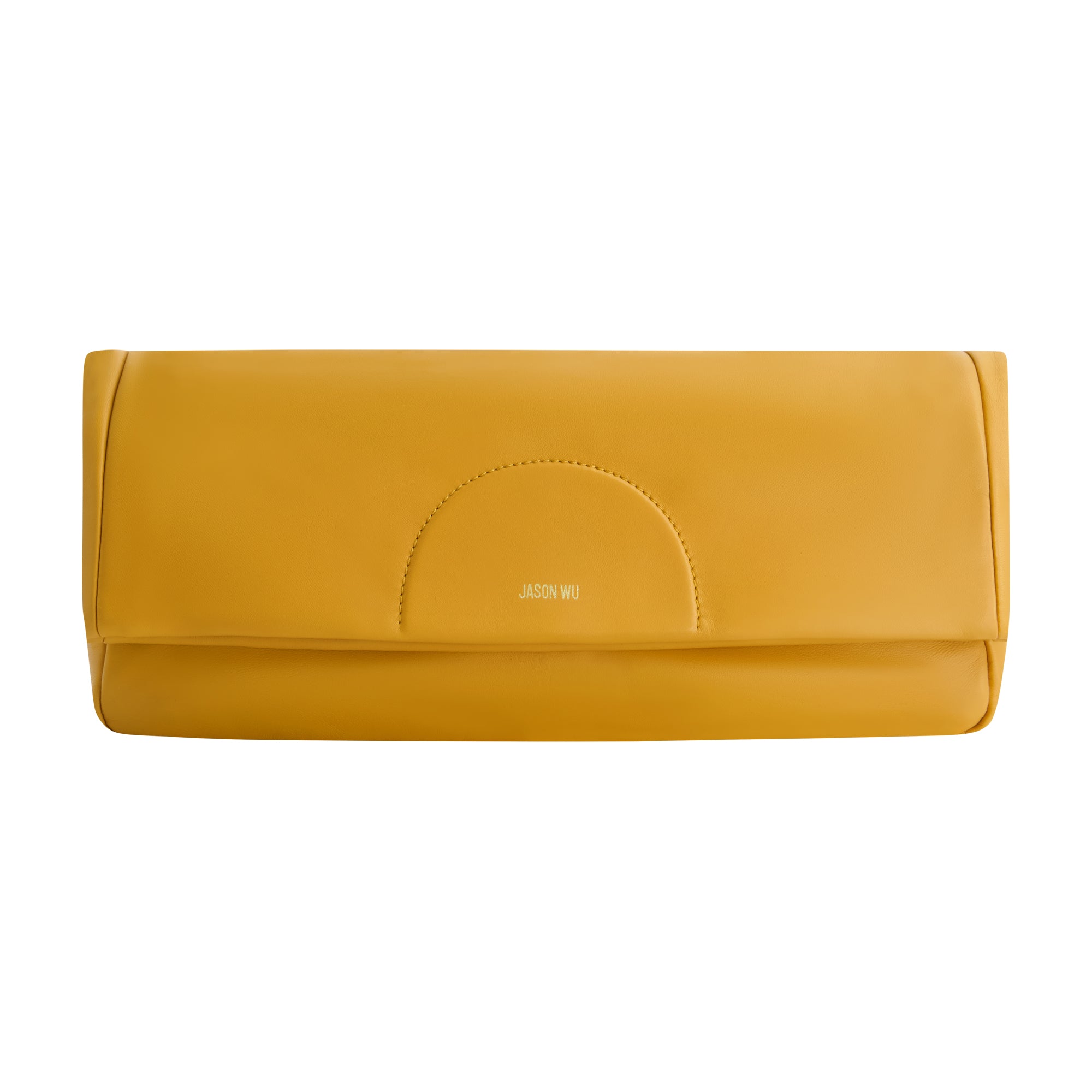 Jason Wu Elegant Fold-Over Clutch – Yellow