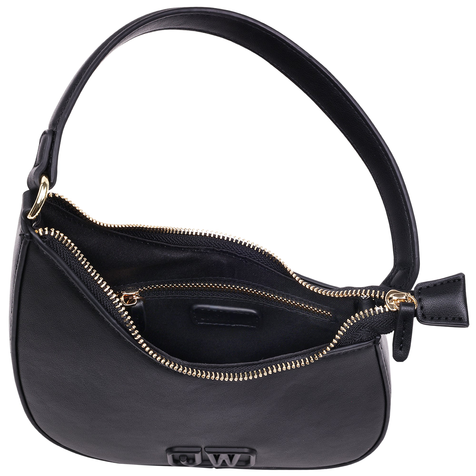 Jason Wu Smooth PU Shoulder Bag with Tonal 3D Logo