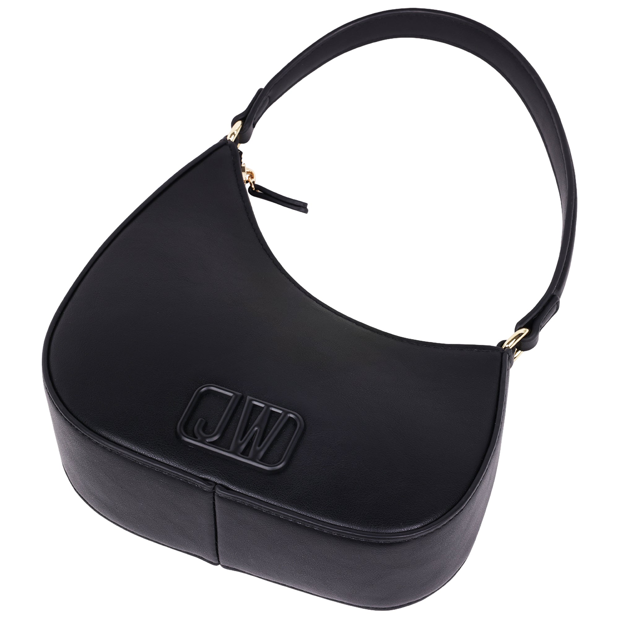 Jason Wu Smooth PU Shoulder Bag with Tonal 3D Logo