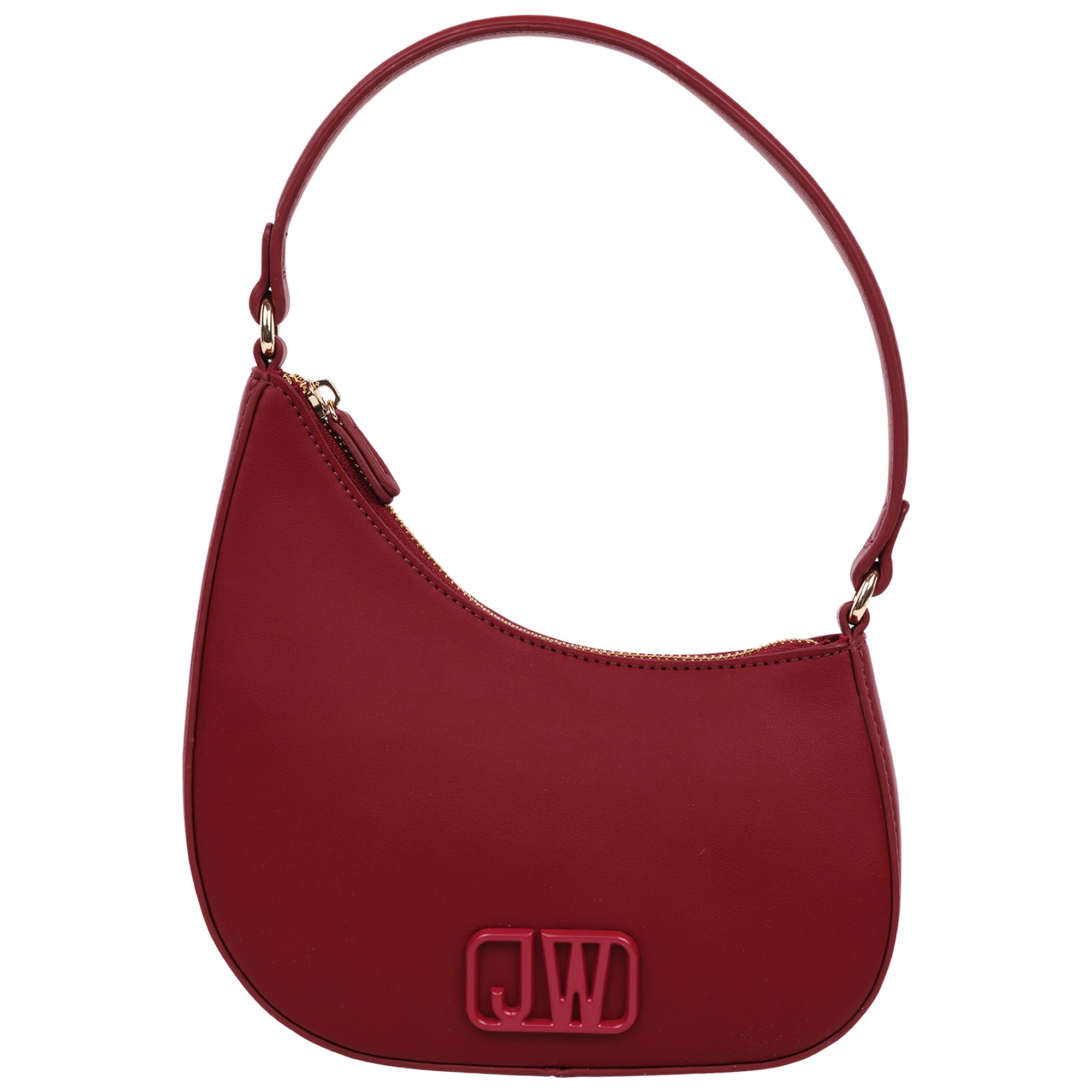 Jason Wu Smooth PU Shoulder Bag with Tonal 3D Logo