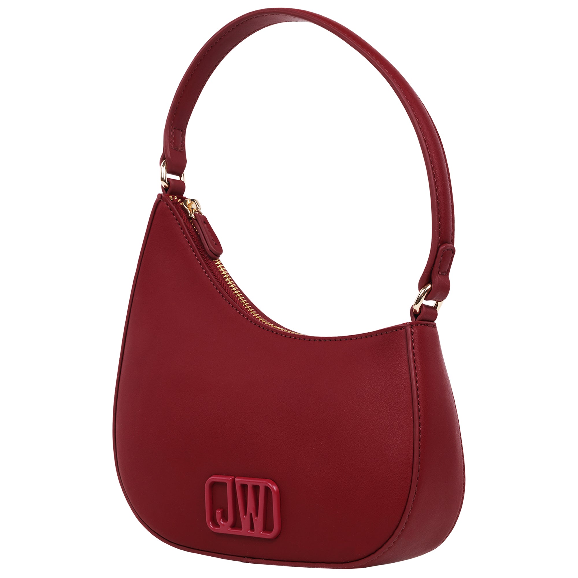 Jason Wu Smooth PU Shoulder Bag with Tonal 3D Logo