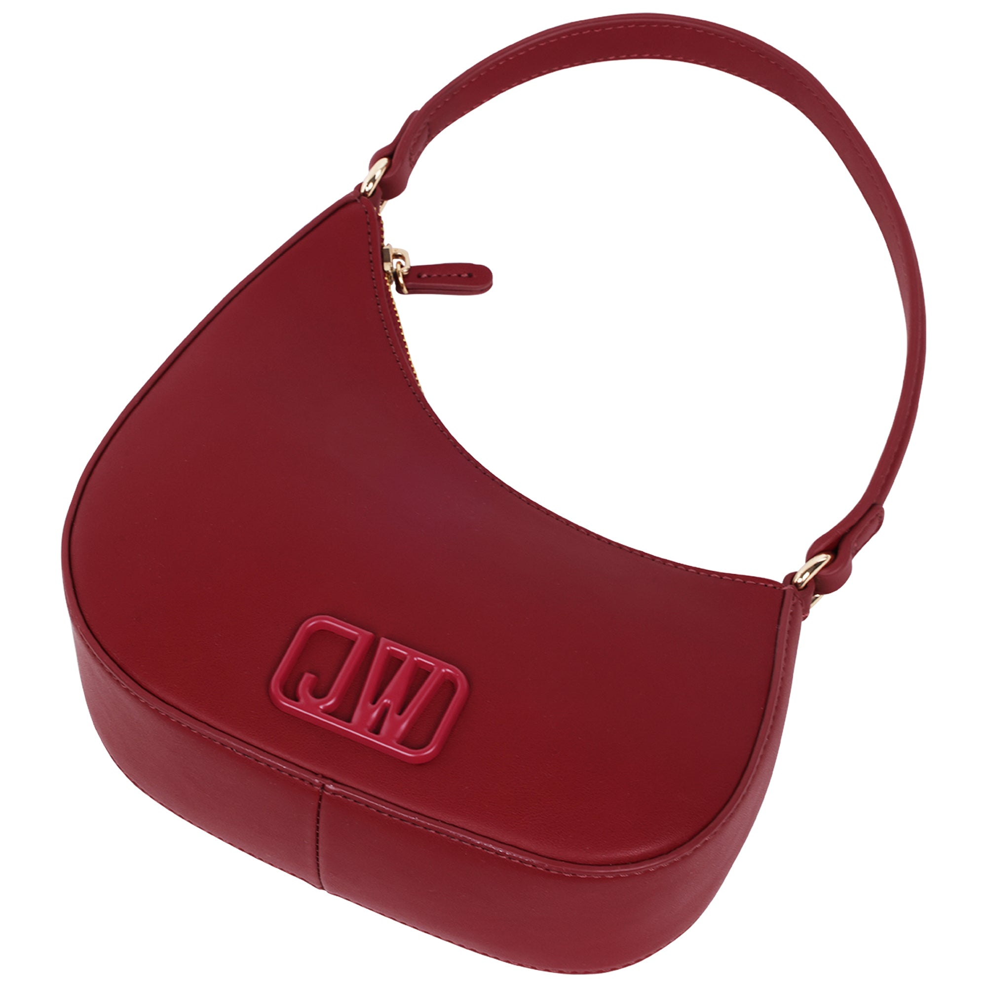 Jason Wu Smooth PU Shoulder Bag with Tonal 3D Logo