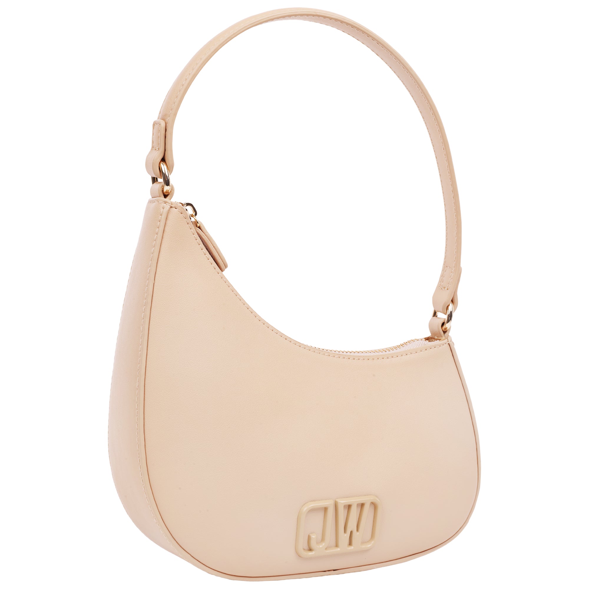 Jason Wu Smooth PU Shoulder Bag with Tonal 3D Logo