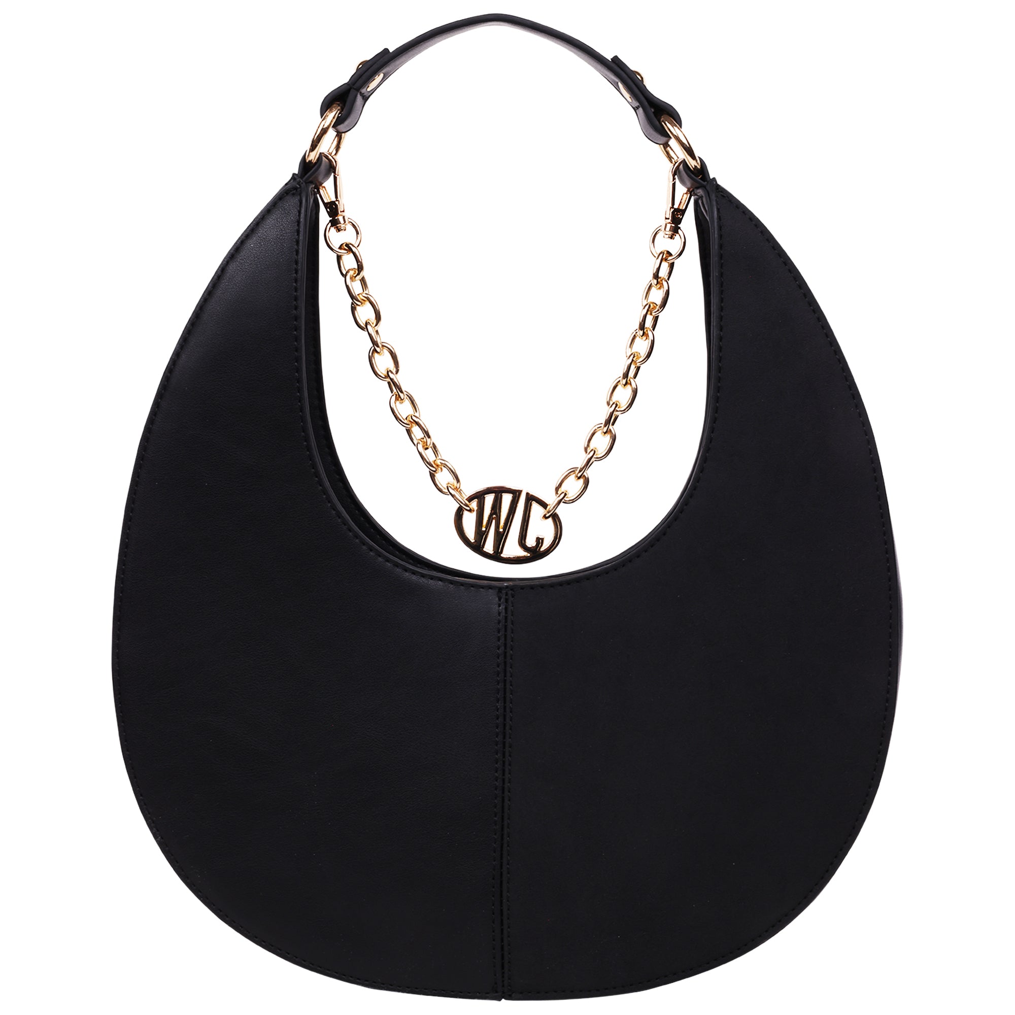 Jason Wu Smooth & Suede PU Shoulder Bag with Chain Logo Detail