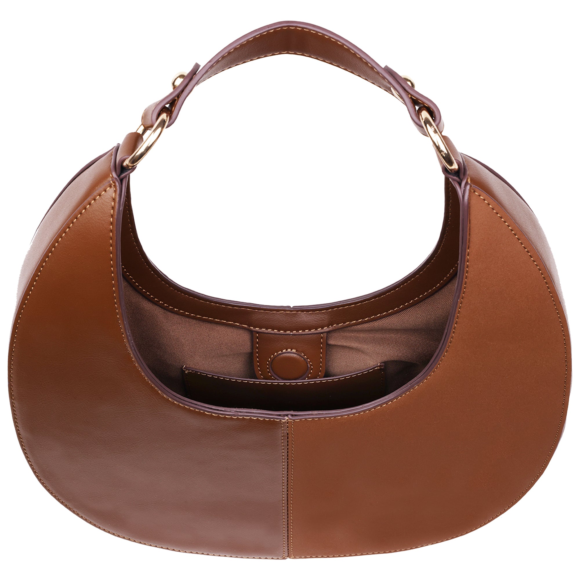 Jason Wu Smooth & Suede PU Shoulder Bag with Chain Logo Detail