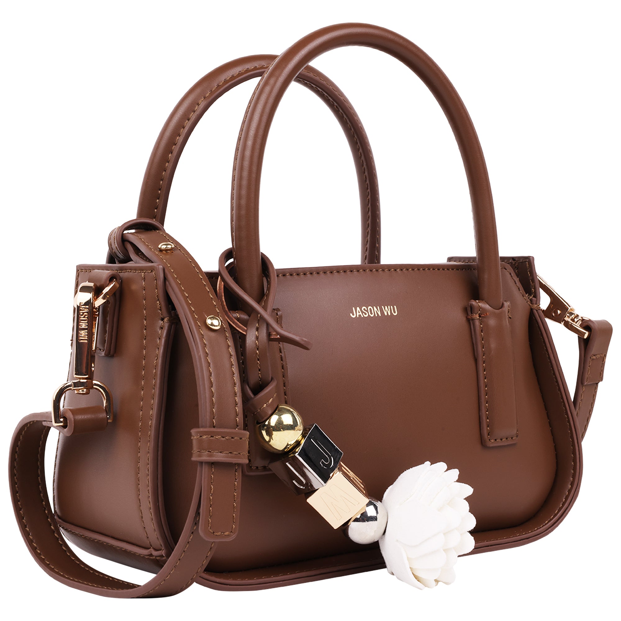Jason Wu Structured Mini Bag with Removable Crossbody Strap & JW Charm