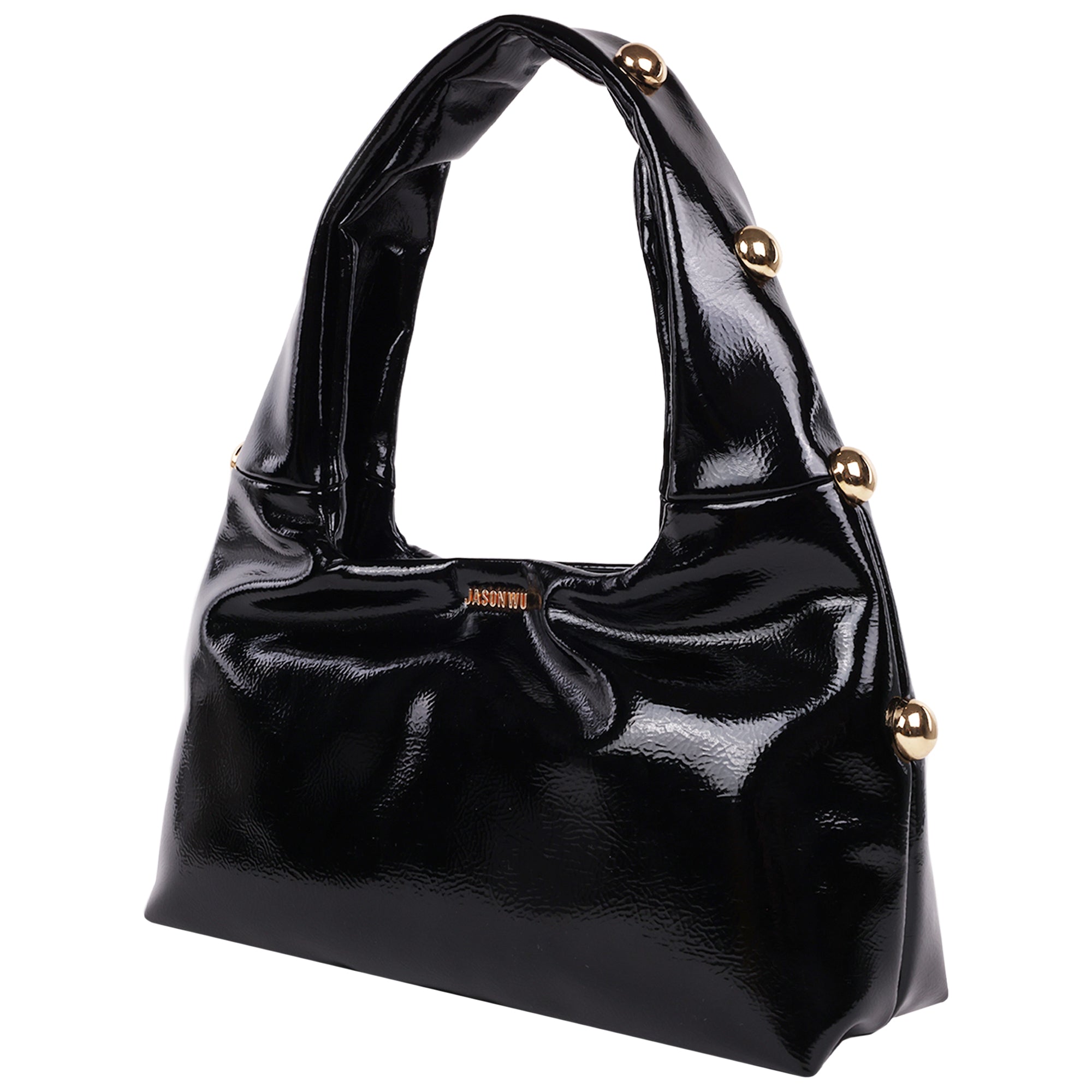 Jason Wu Studded Shoulder Bag in Crackled Finish