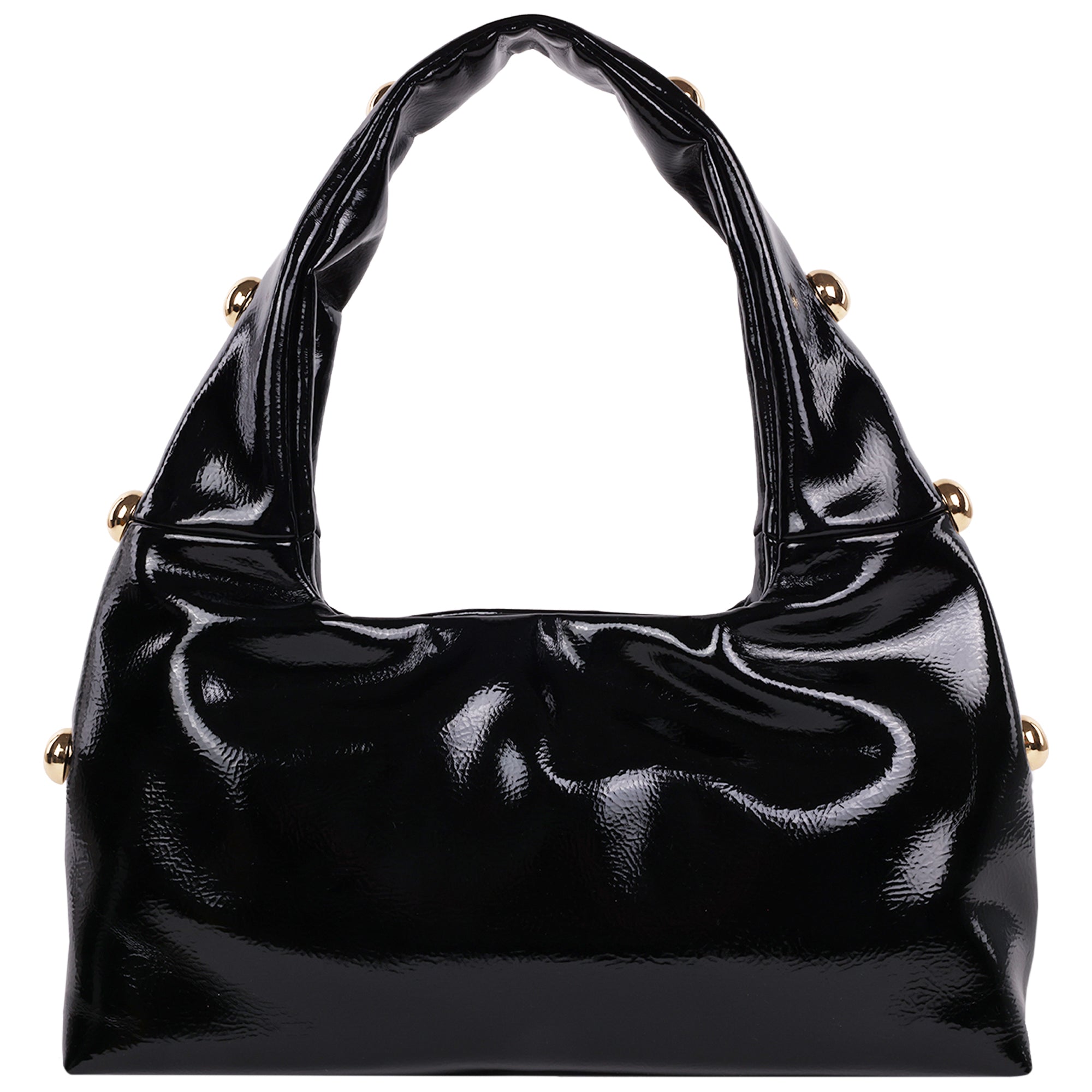 Jason Wu Studded Shoulder Bag in Crackled Finish