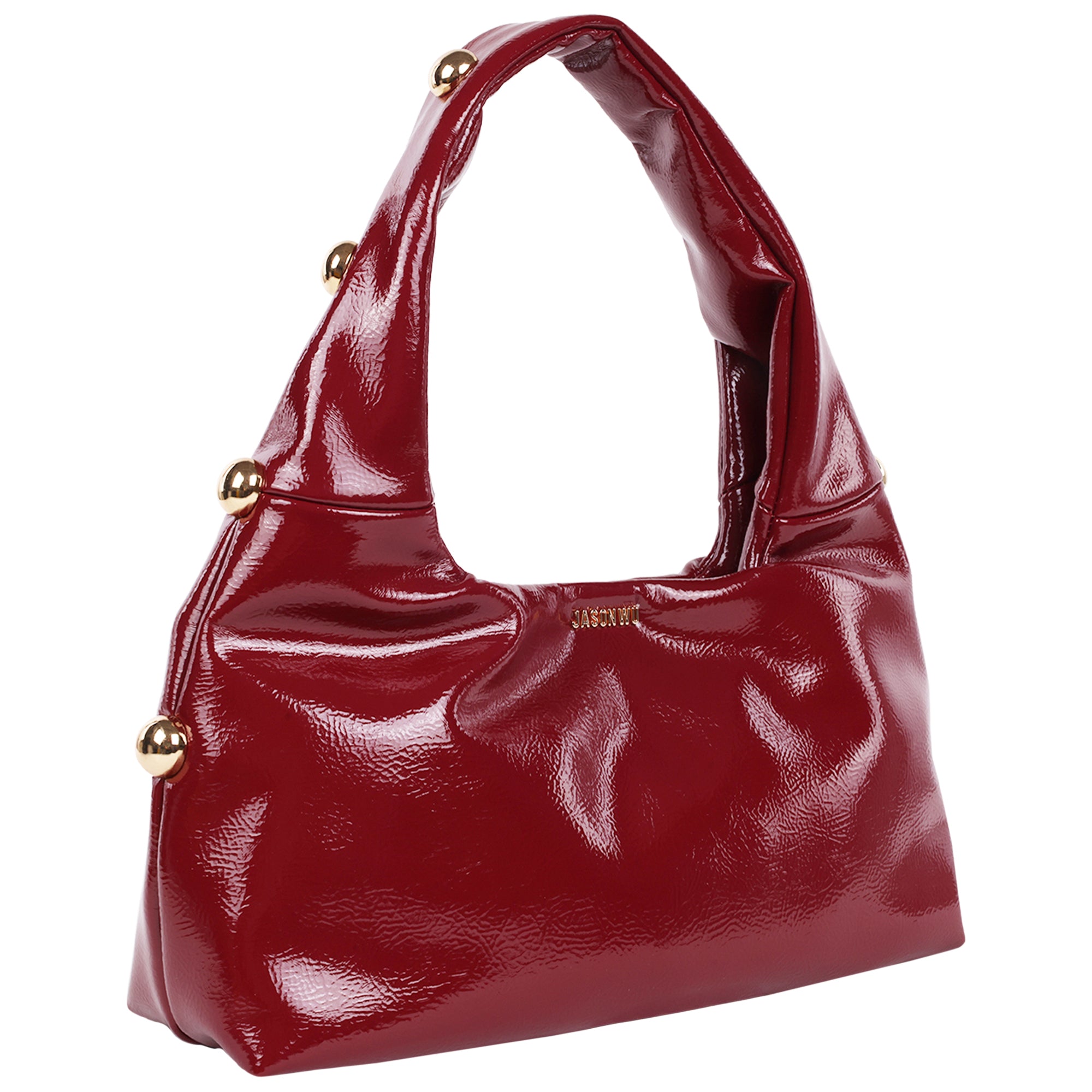 Jason Wu Studded Shoulder Bag in Crackled Finish