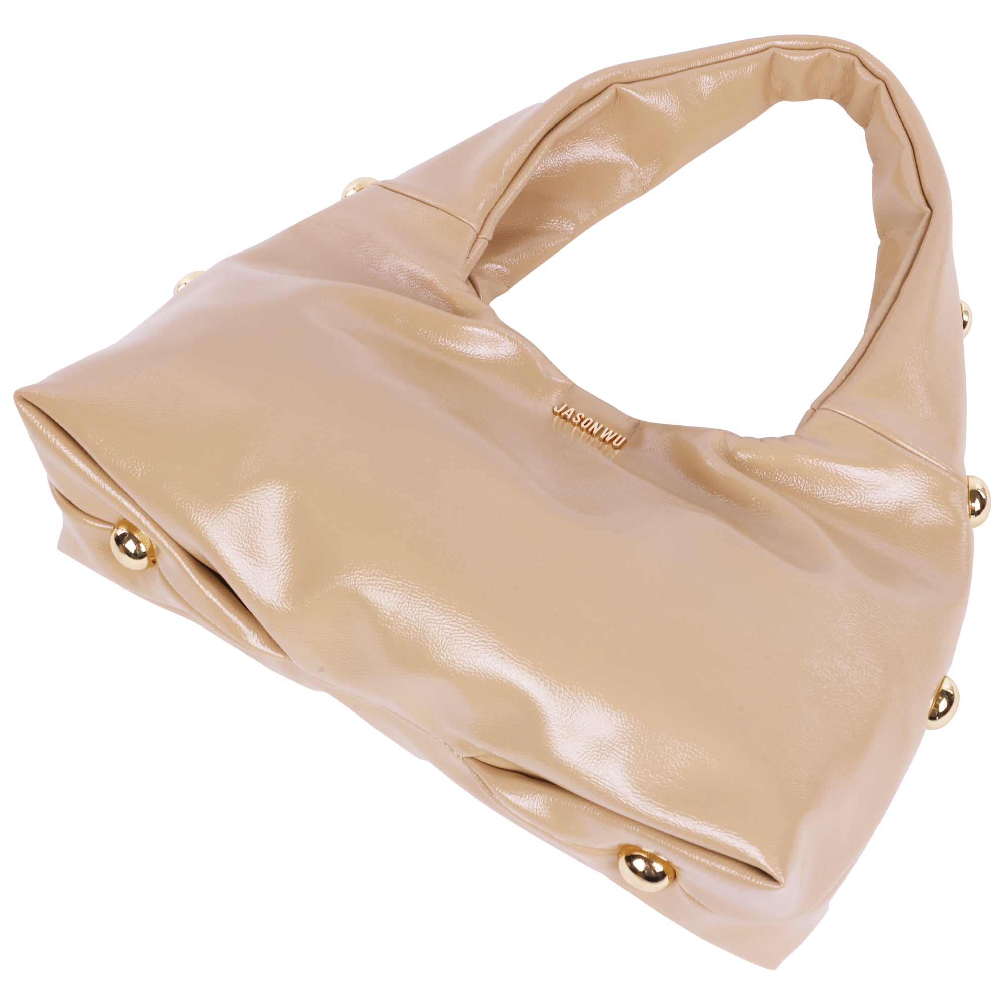 Jason Wu Studded Shoulder Bag in Crackled Finish