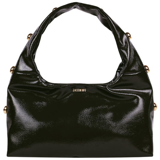 Jason Wu Studded Shoulder Bag in Crackled Finish