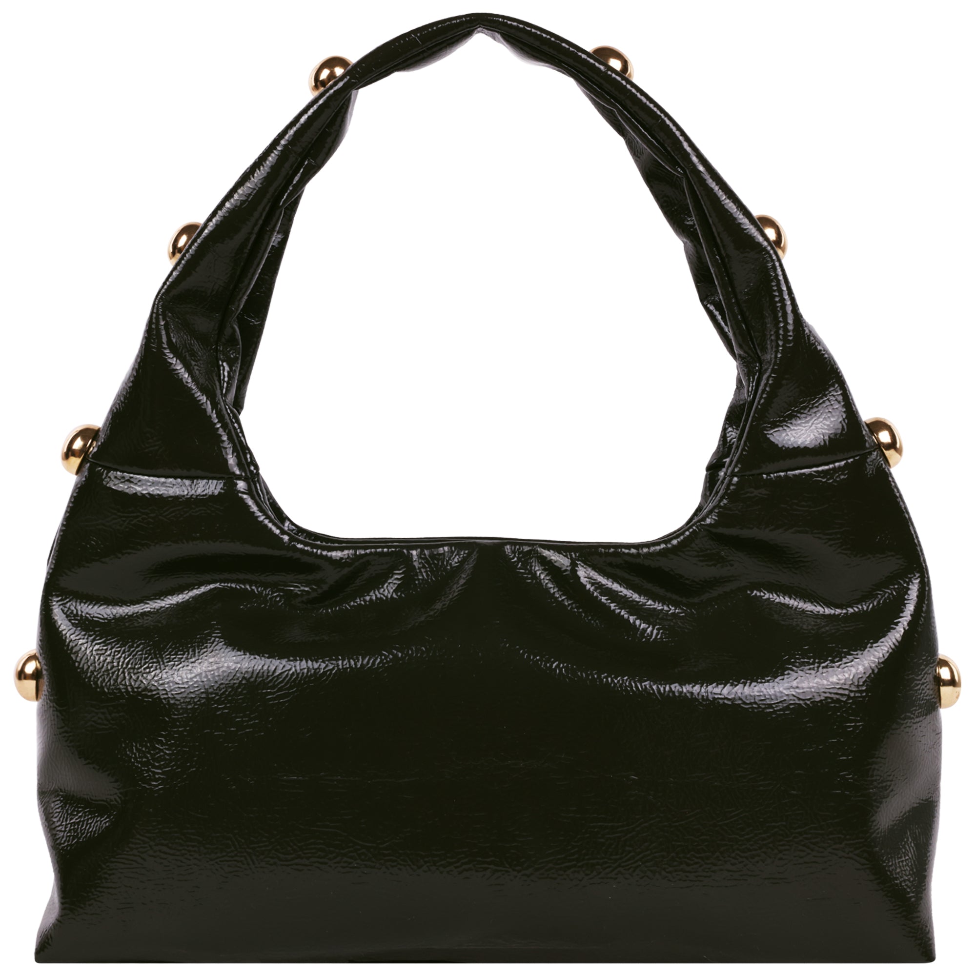 Jason Wu Studded Shoulder Bag in Crackled Finish
