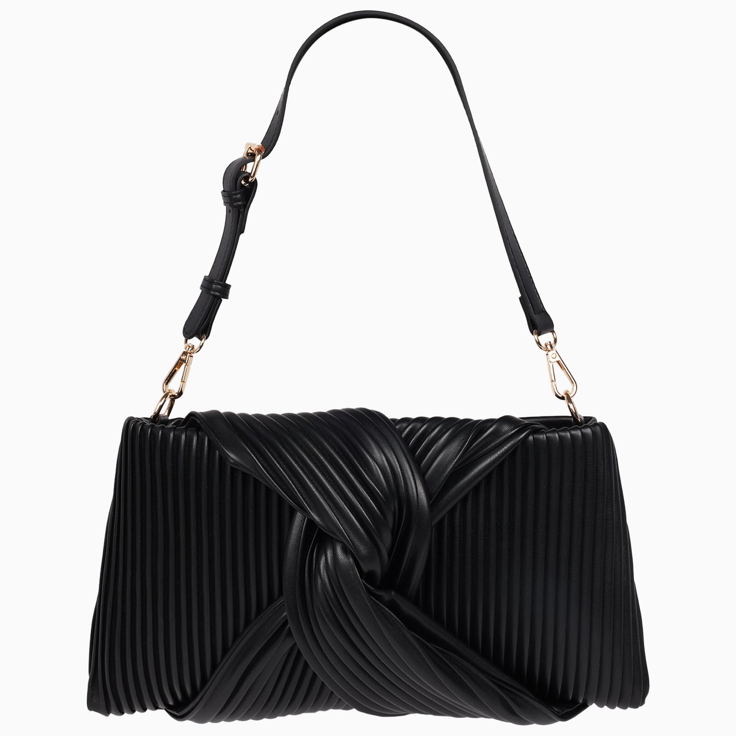 Jason Wu Pleated Knot Clutch with Shoulder Strap