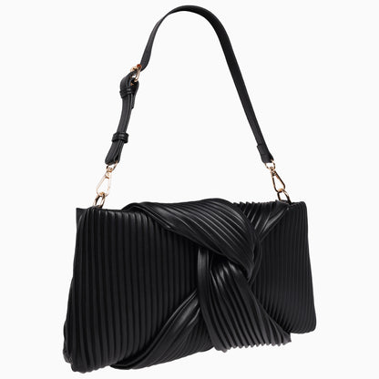 Jason Wu Pleated Knot Clutch with Shoulder Strap