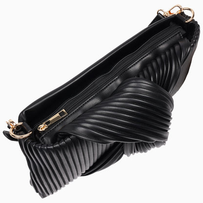 Jason Wu Pleated Knot Clutch with Shoulder Strap
