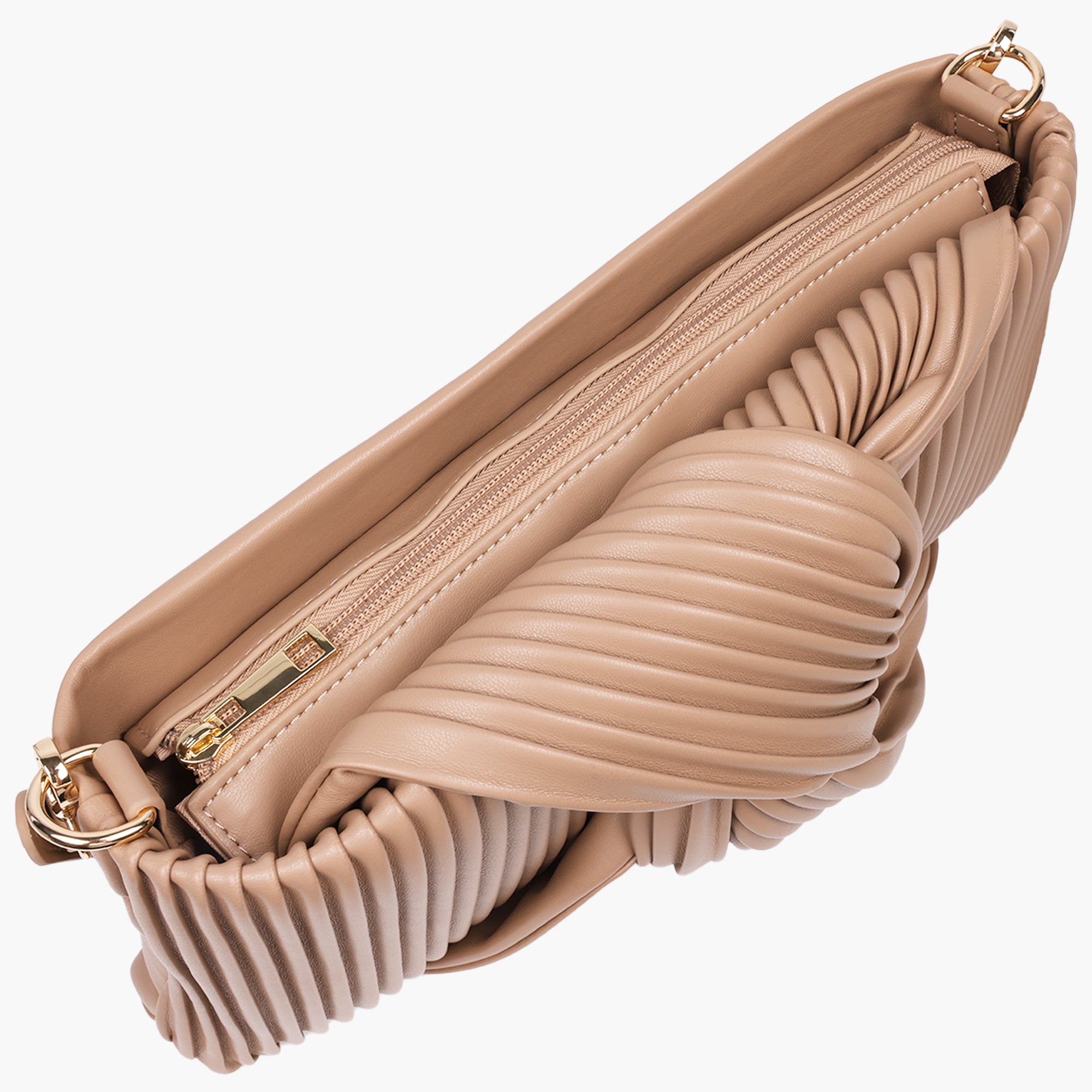 Jason Wu Pleated Knot Clutch with Shoulder Strap
