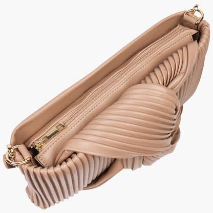 Jason Wu Pleated Knot Clutch with Shoulder Strap