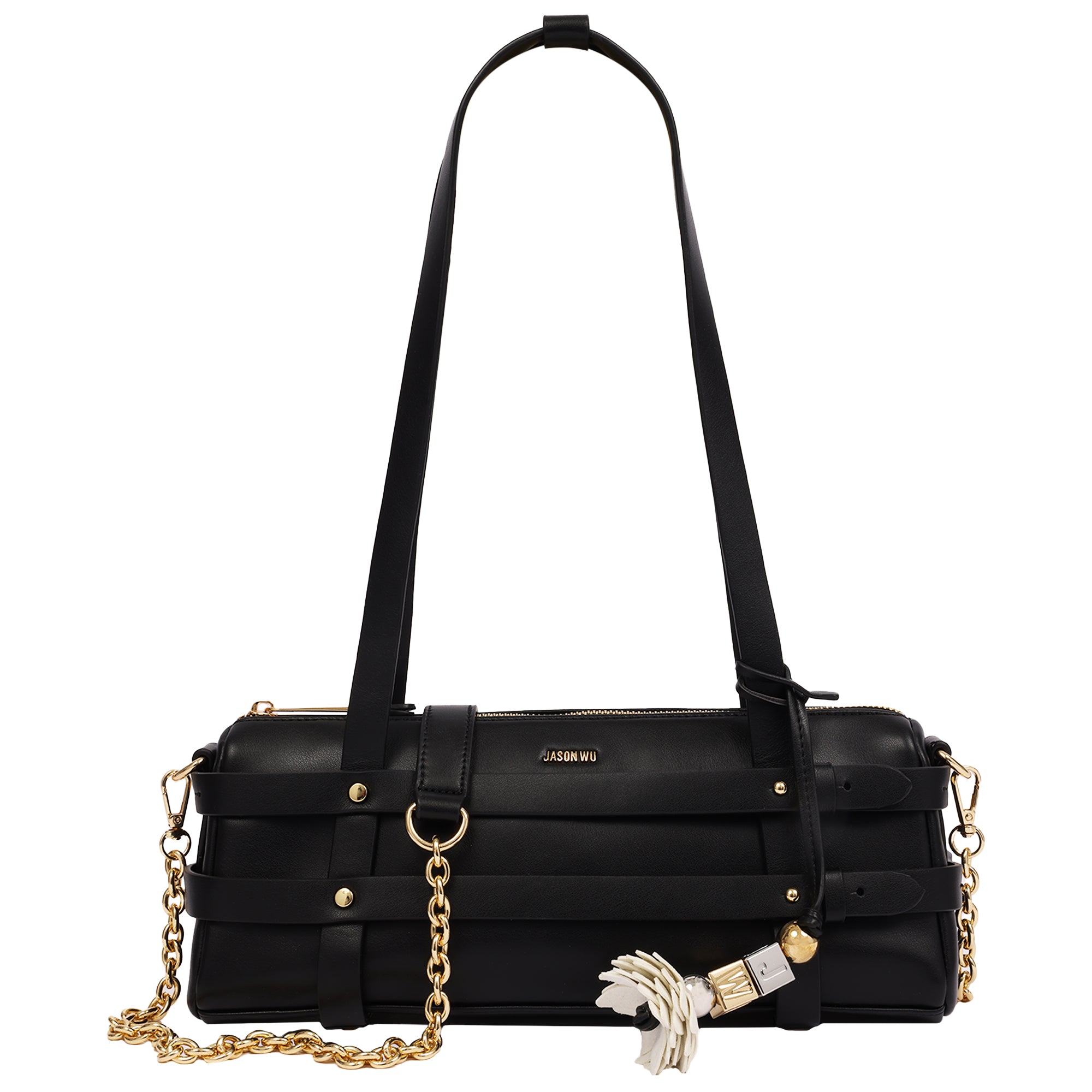 Jason Wu Harness East/West Handbag with Convertible Chain Strap & Floral Charm