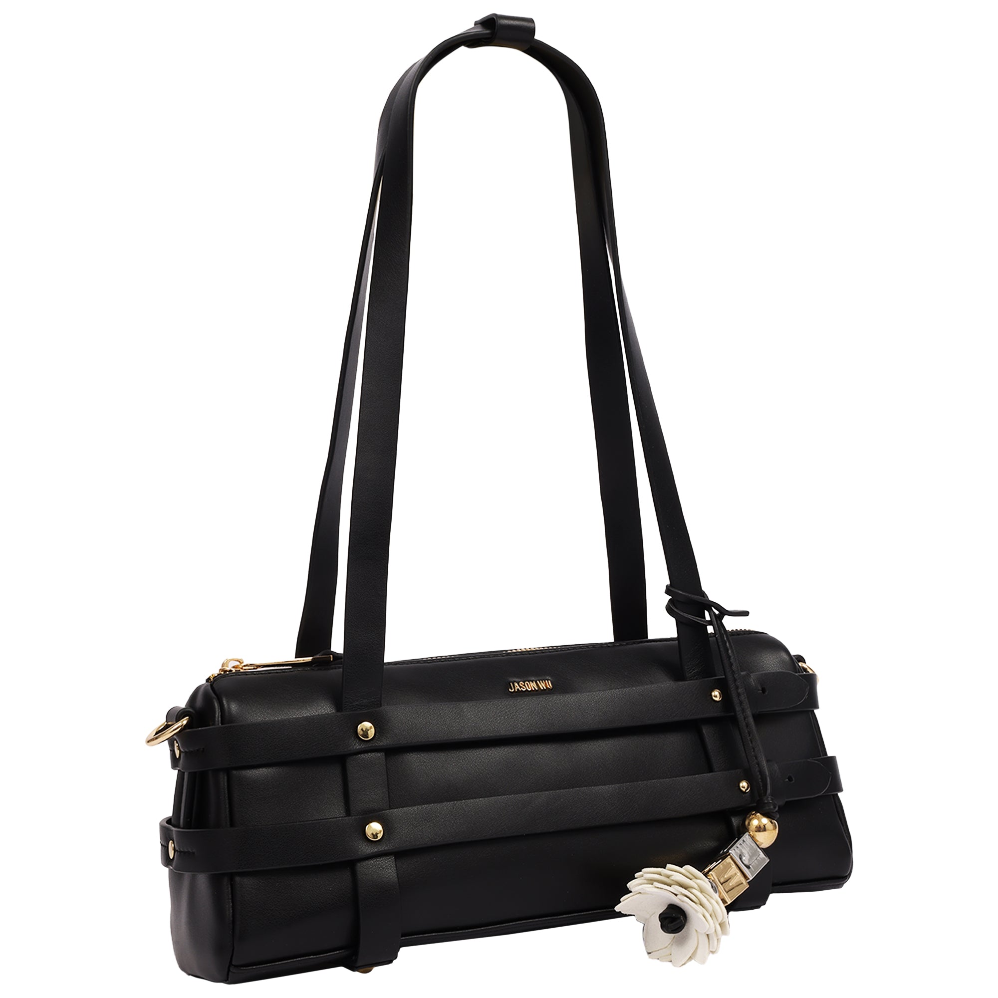 Jason Wu Harness East/West Handbag with Convertible Chain Strap & Floral Charm