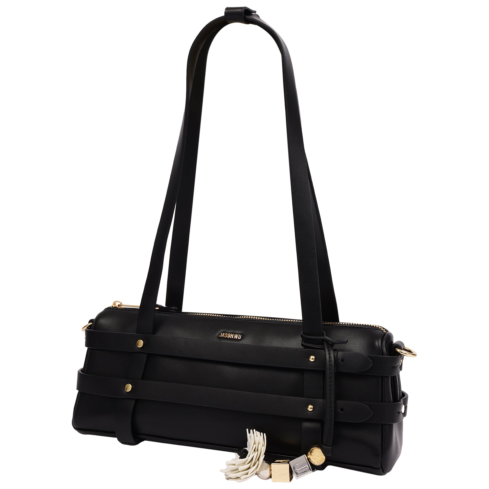 Jason Wu Harness East/West Handbag with Convertible Chain Strap & Floral Charm