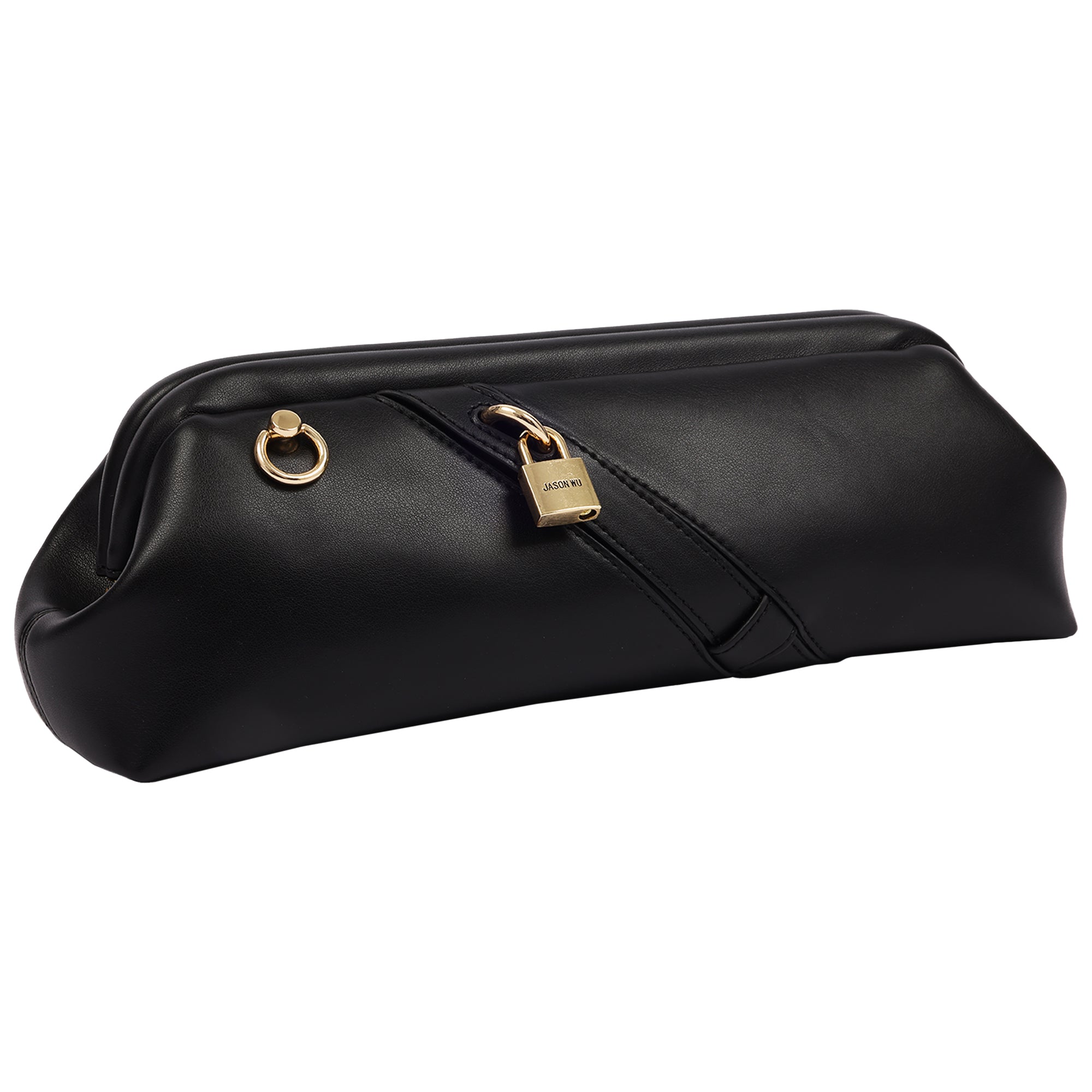 Jason Wu Bloomwood Clutch with Lock Detail & Chain Strap
