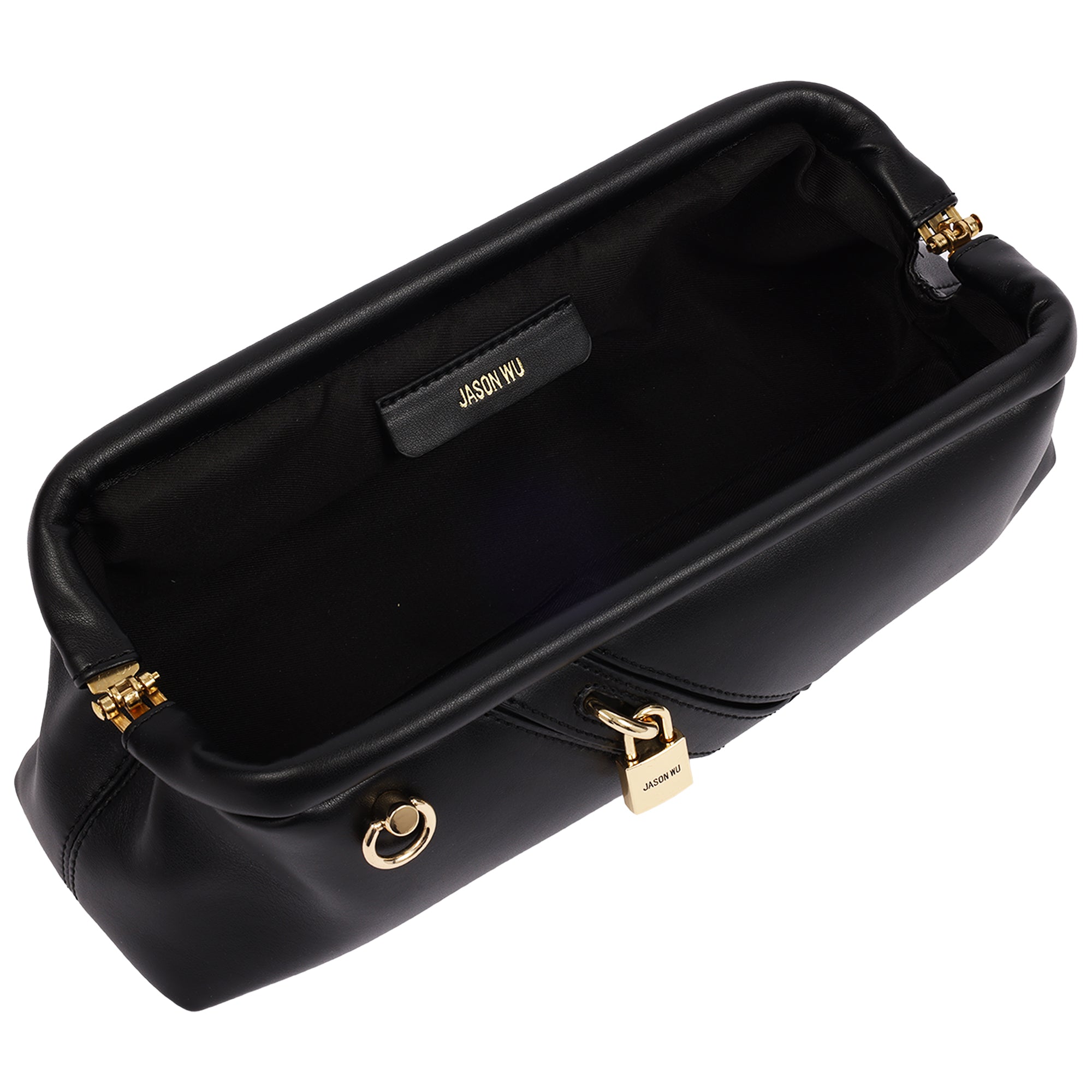 Jason Wu Bloomwood Clutch with Lock Detail & Chain Strap