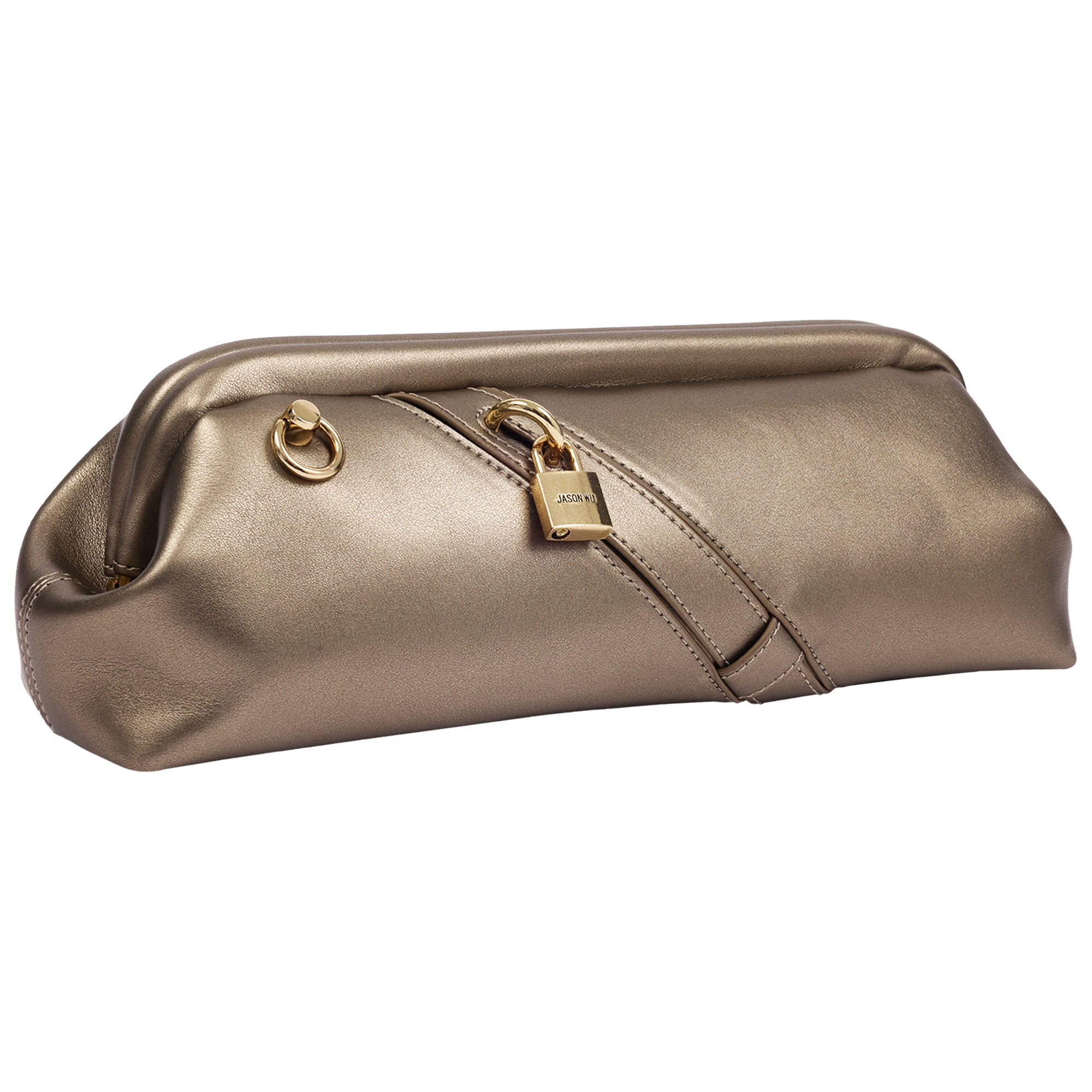 Jason Wu Bloomwood Clutch with Lock Detail & Chain Strap