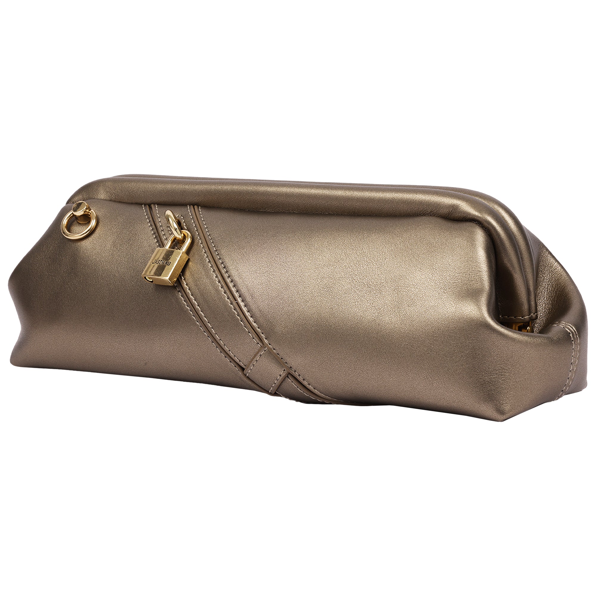 Jason Wu Bloomwood Clutch with Lock Detail & Chain Strap