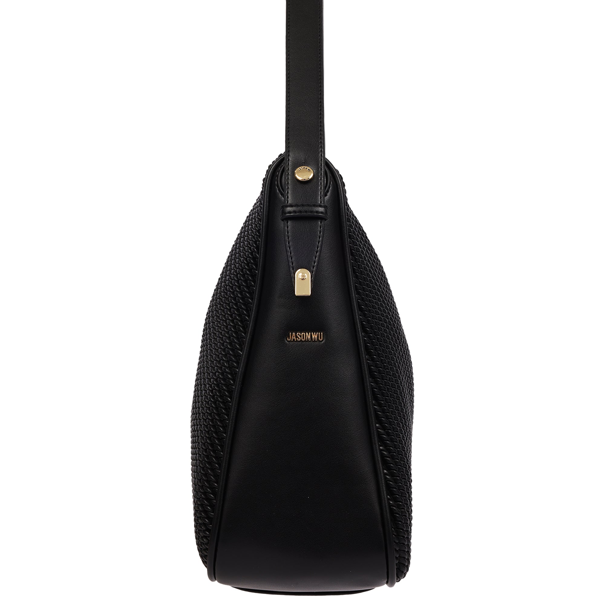 Jason Wu Haywood Double Zip Hobo Bag with 3D Rope Pleated Detail