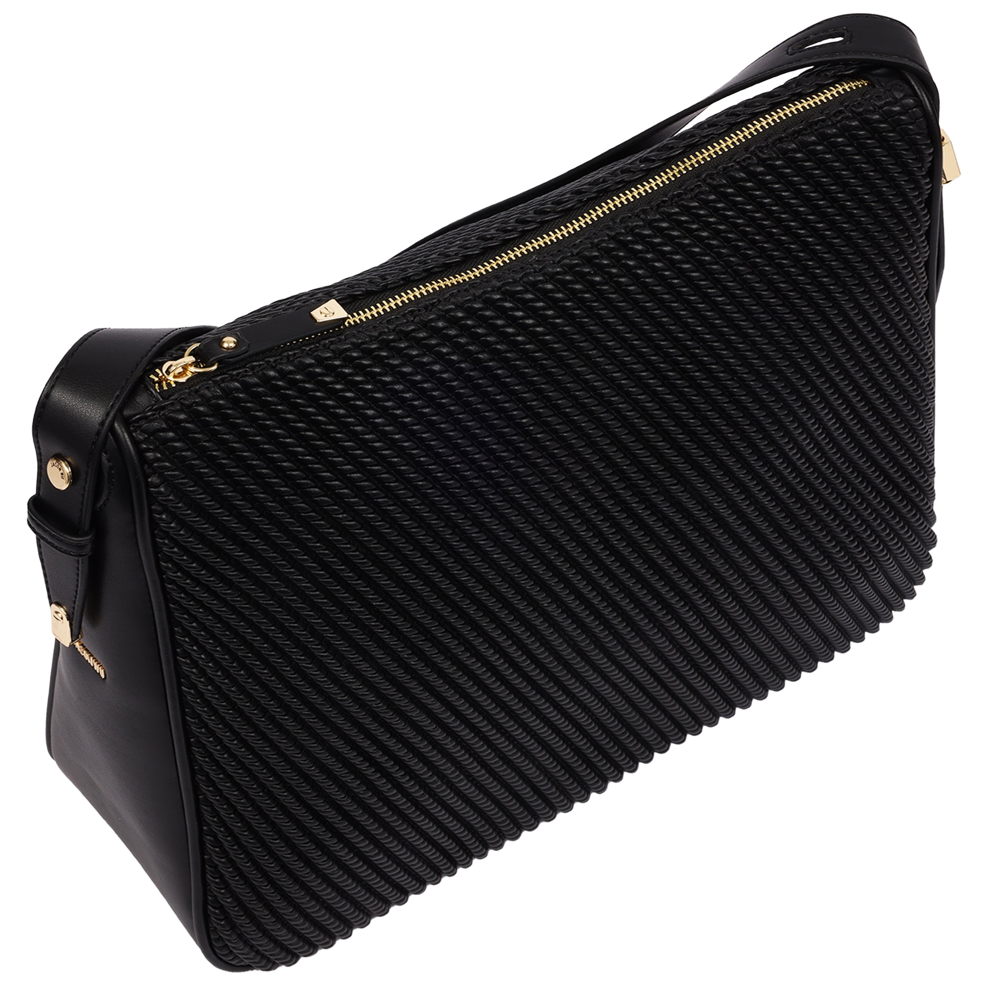 Jason Wu Haywood Double Zip Hobo Bag with 3D Rope Pleated Detail