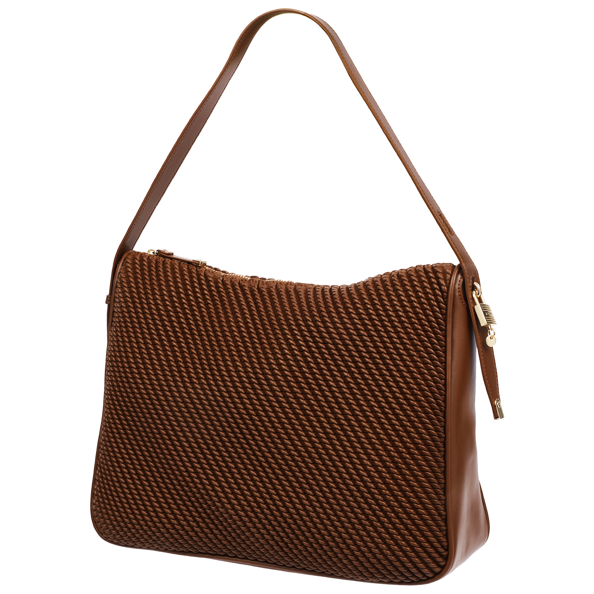 Jason Wu Haywood Double Zip Hobo Bag with 3D Rope Pleated Detail