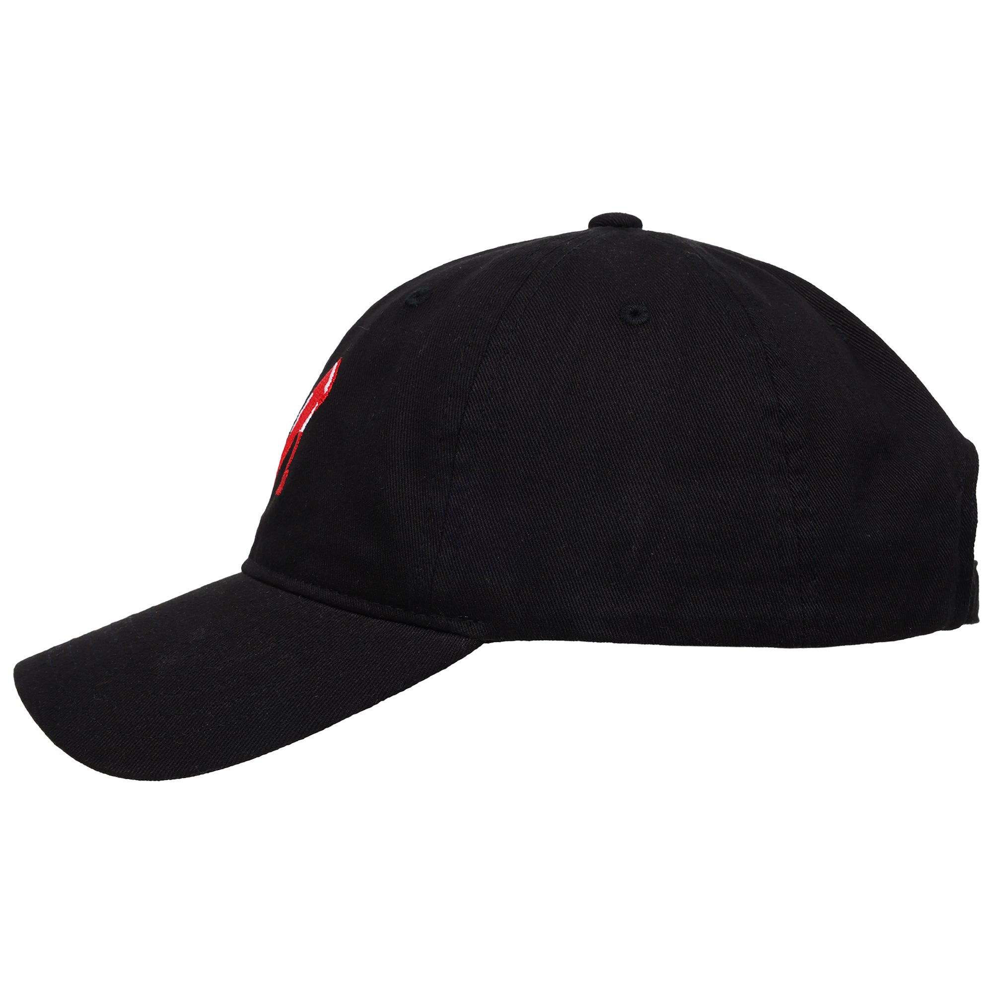 The Devil Wears Prada Red Heel Embroidered Dad Cap, Black