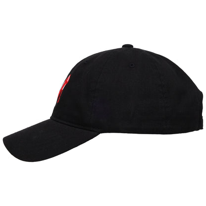 The Devil Wears Prada Red Heel Embroidered Dad Cap, Black