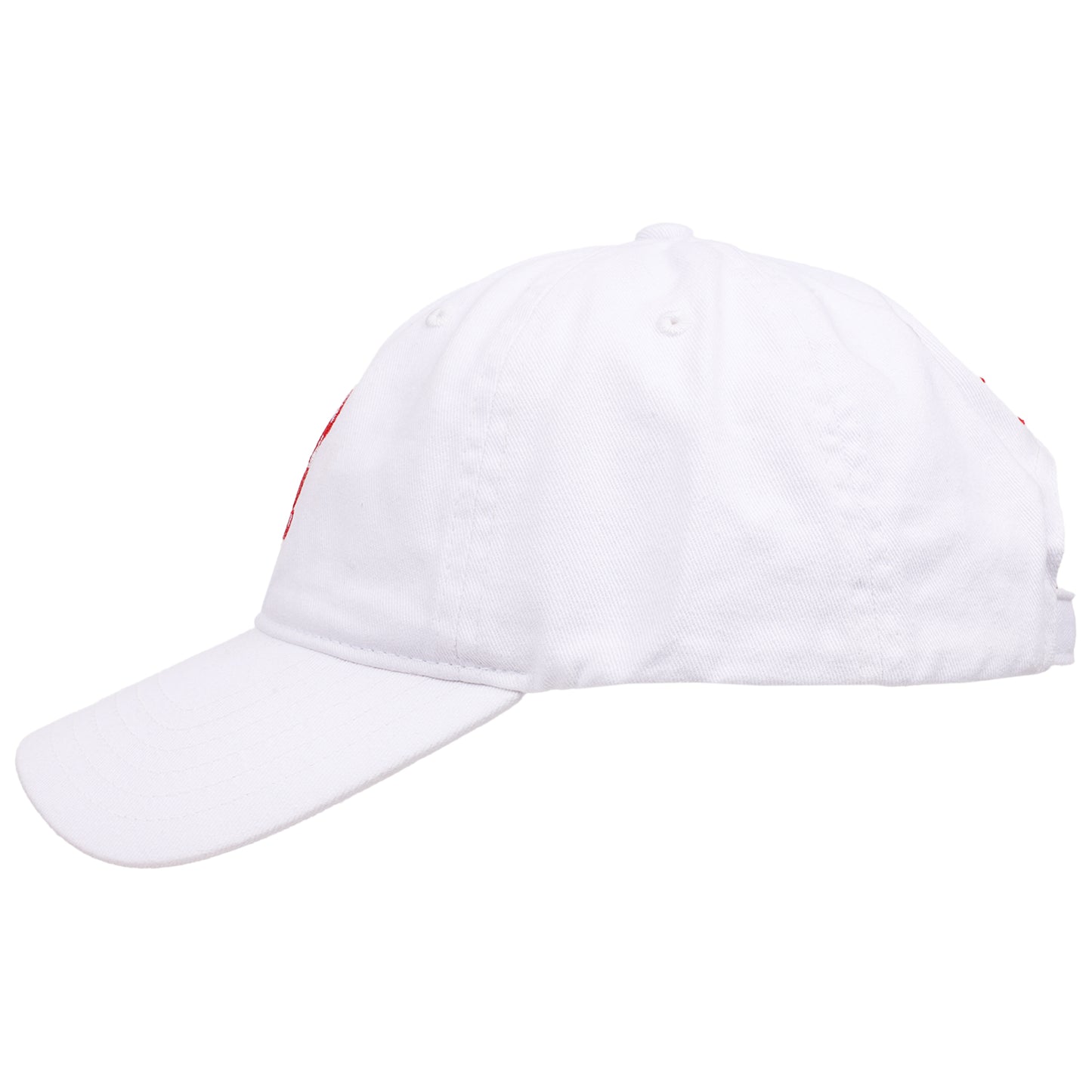 The Devil Wears Prada Red Heel Embroidered Dad Cap, White