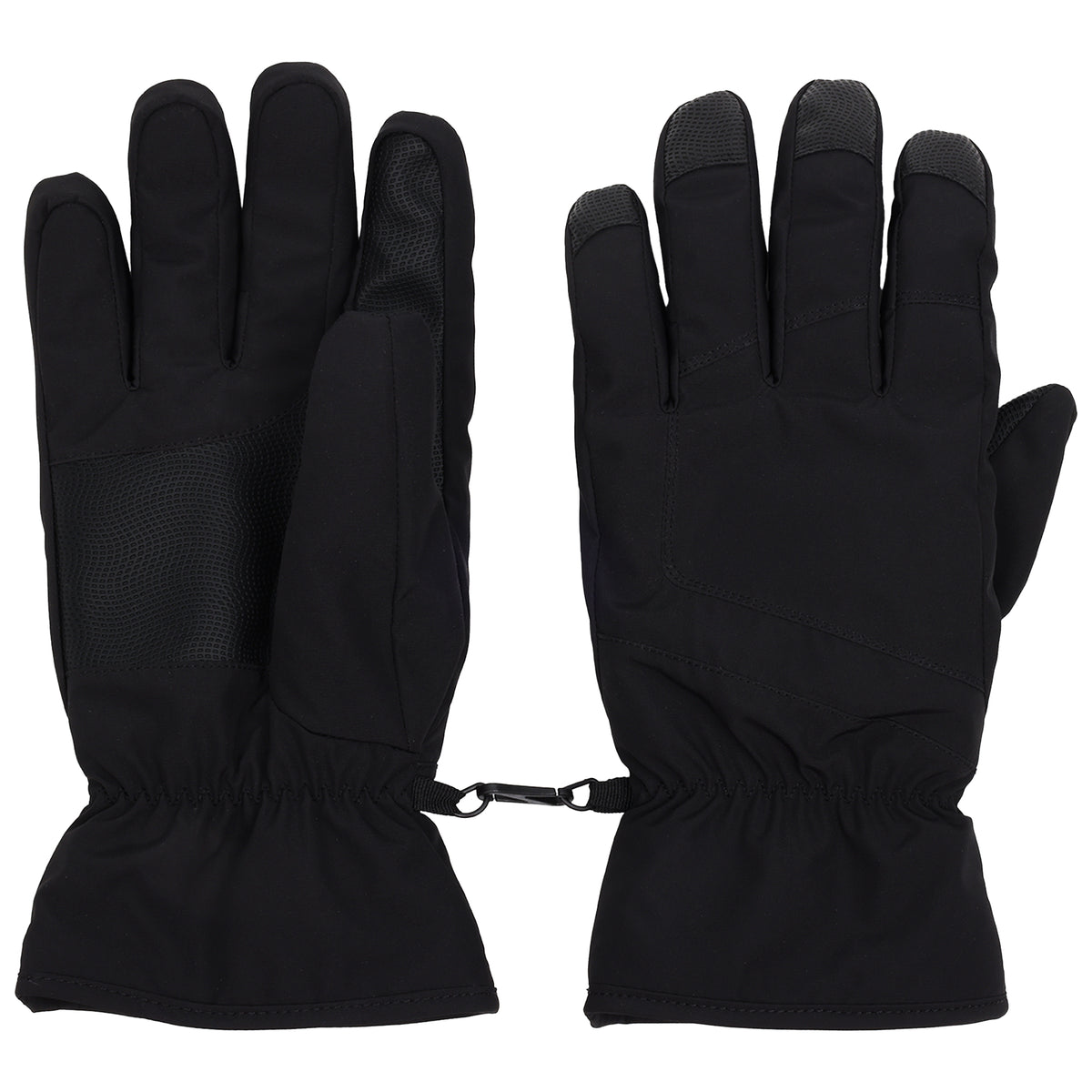 Weatherproof Utility Gloves with Fleece Lining – Black – Large