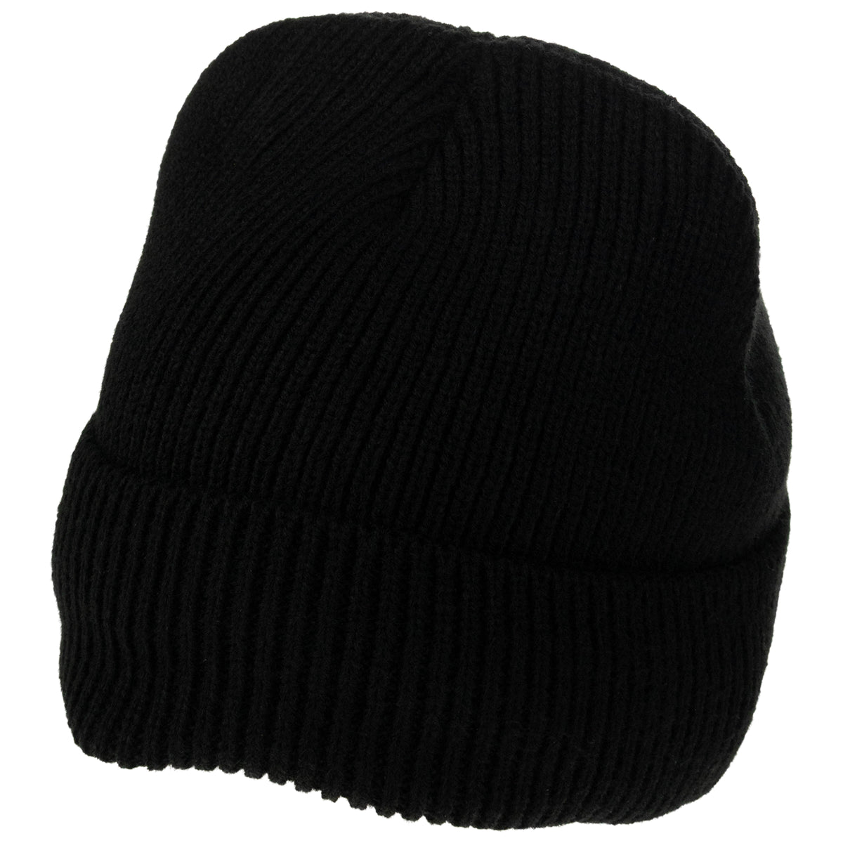 Weatherproof Vintage Fisherman Rib & Heathered Beanie 2-Piece Set – Black/Charcoal