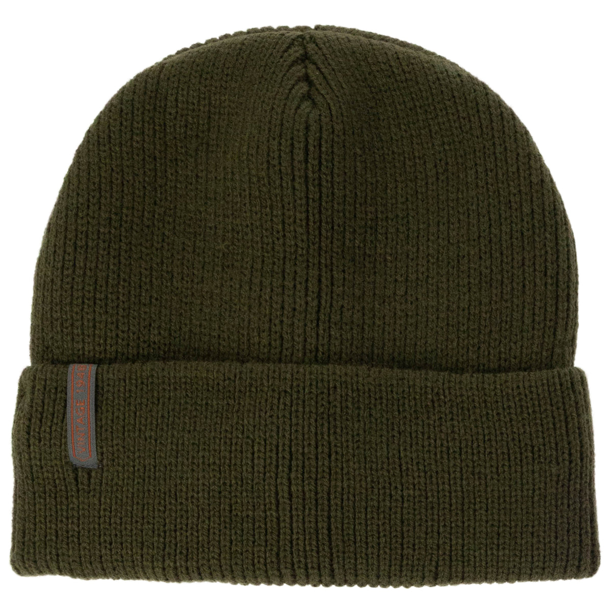Weatherproof Vintage Fisherman Rib &amp; Heathered Beanie 2-Piece Set – Olive/Taupe
