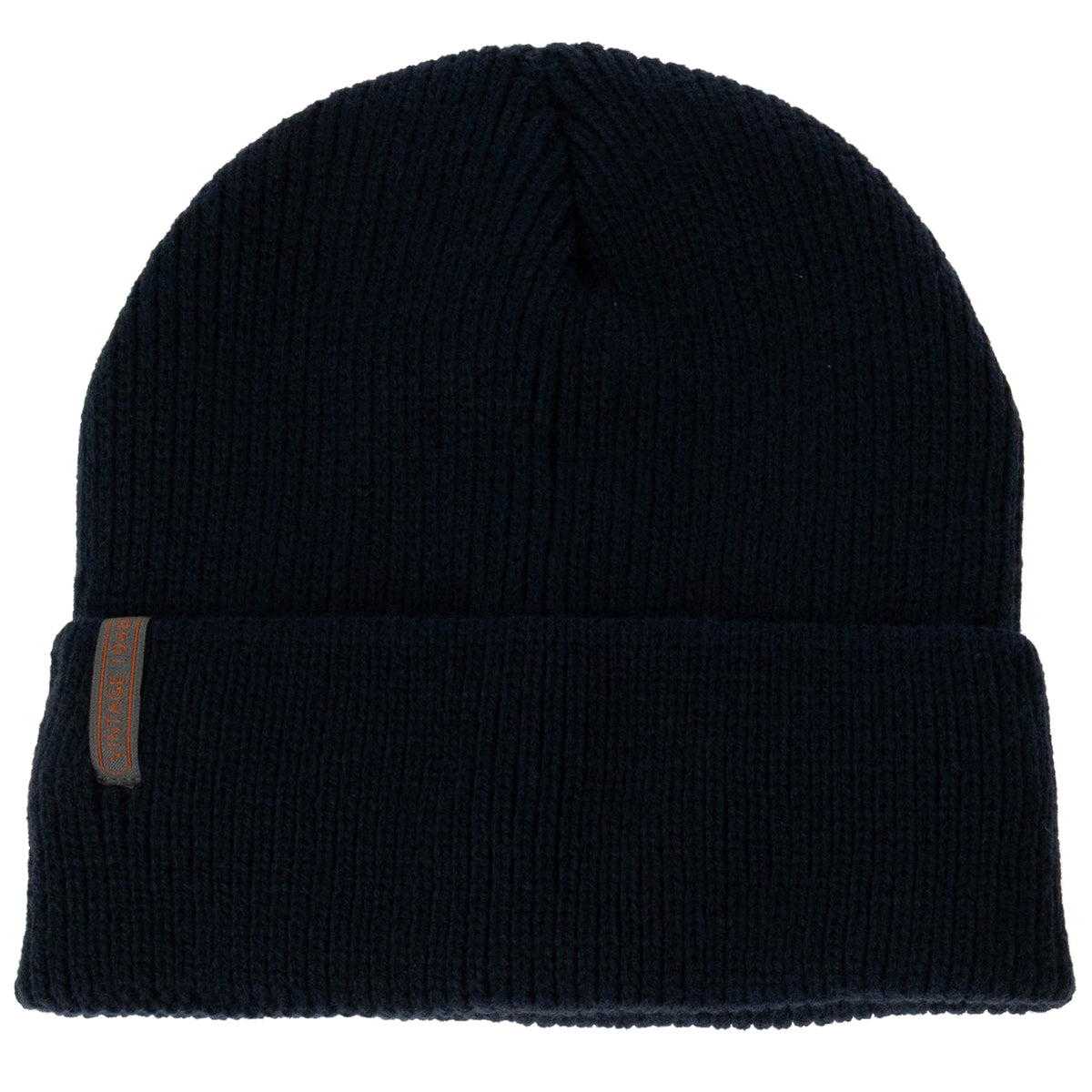 Weatherproof Vintage Fisherman Rib & Heathered Beanie 2-Piece Set – Navy/Charcoal
