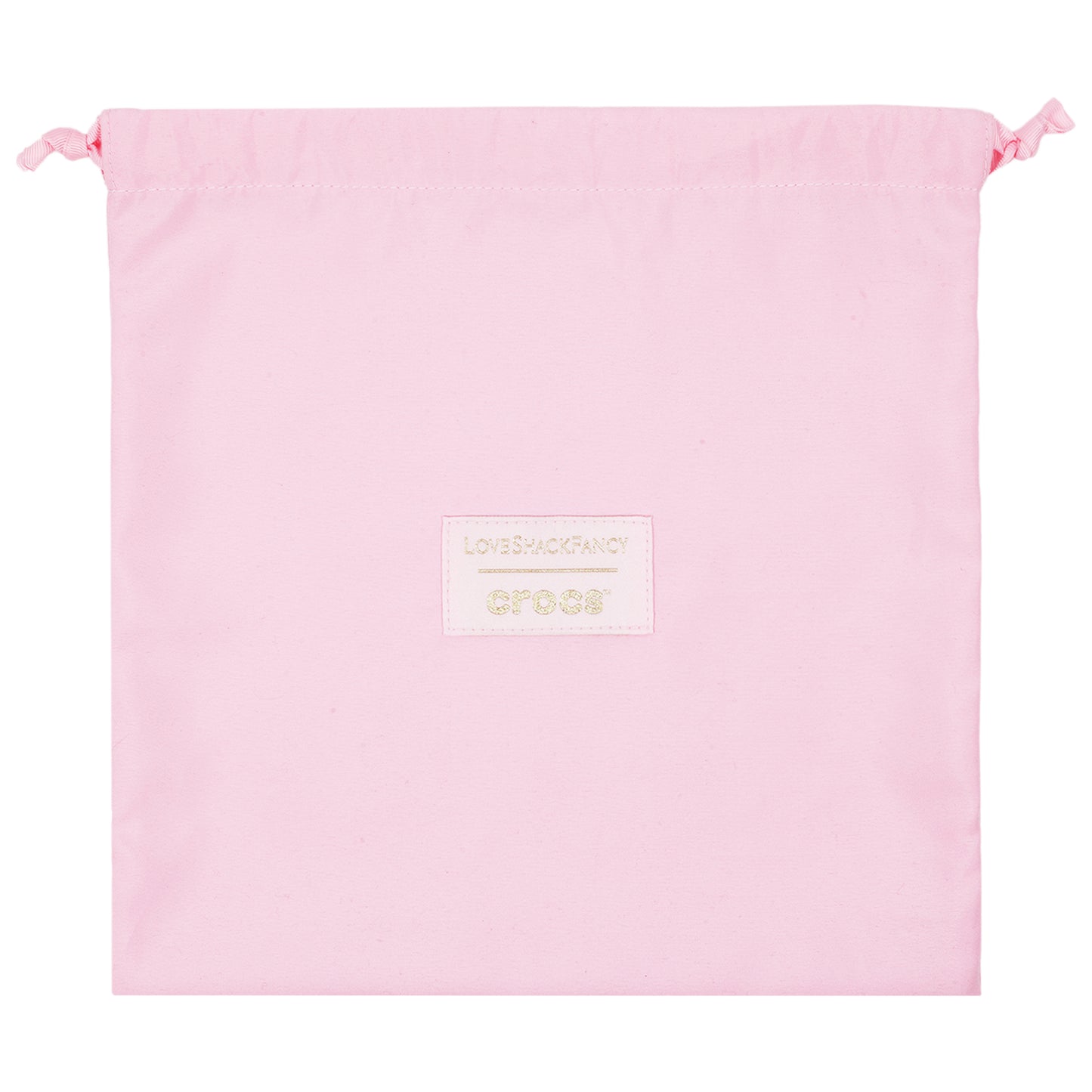 Crocs x LoveShackFancy Clear Mini Tote Crocssbody Bag With Charm details and Dust bag