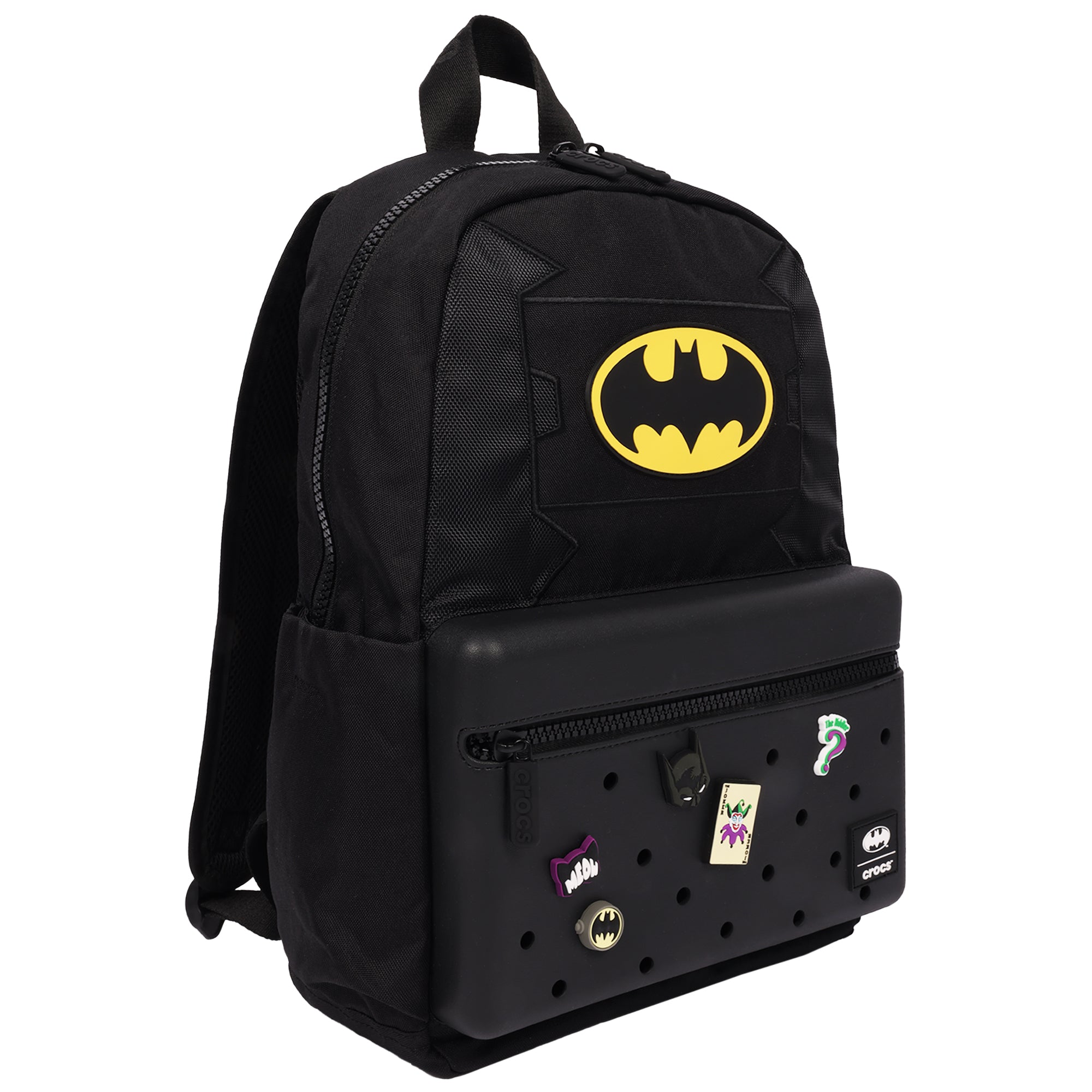 DC Comics Batman x Crocs Backpack – Officially Licensed Jibbitz-Compatible Bookbag